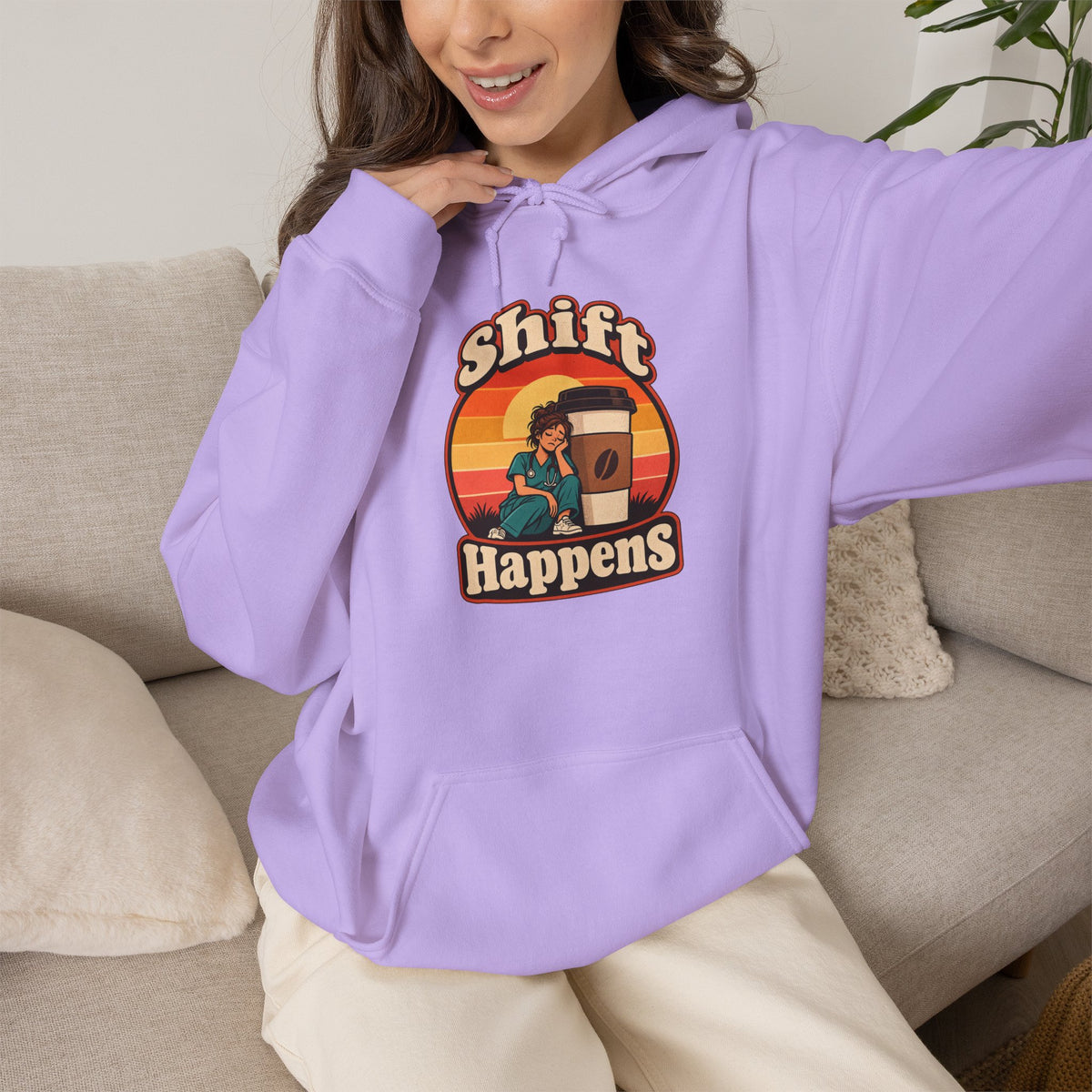 Shift Happens Funny Nurse Humor Hoodie