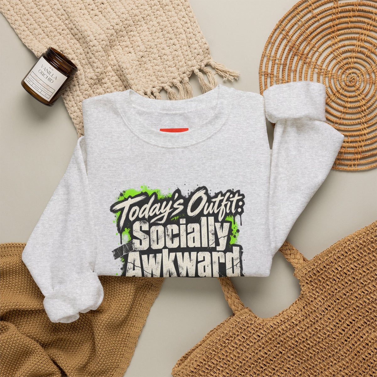 Today’s Outfit: Socially Awkward Armor Funny Introvert Sweatshirt