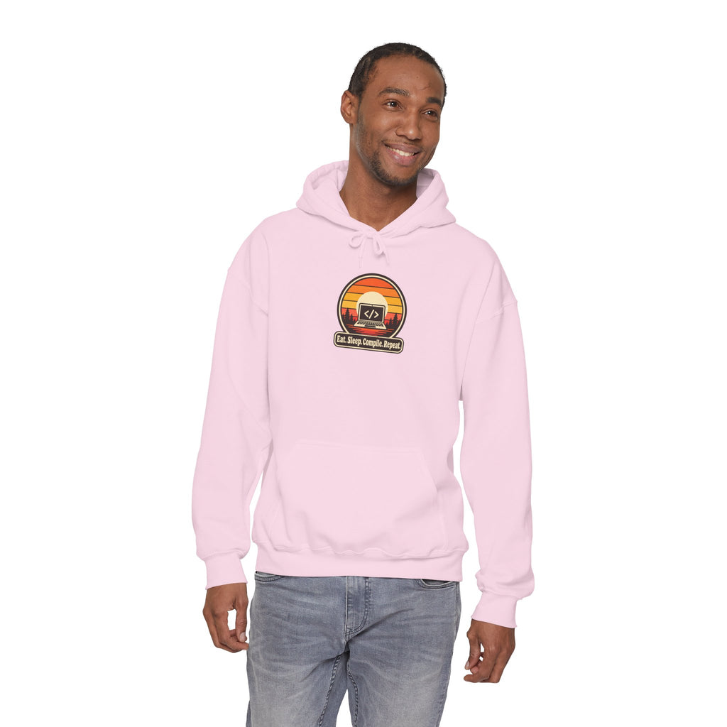 Eat Sleep Compile Repeat Funny Programmer Hoodie