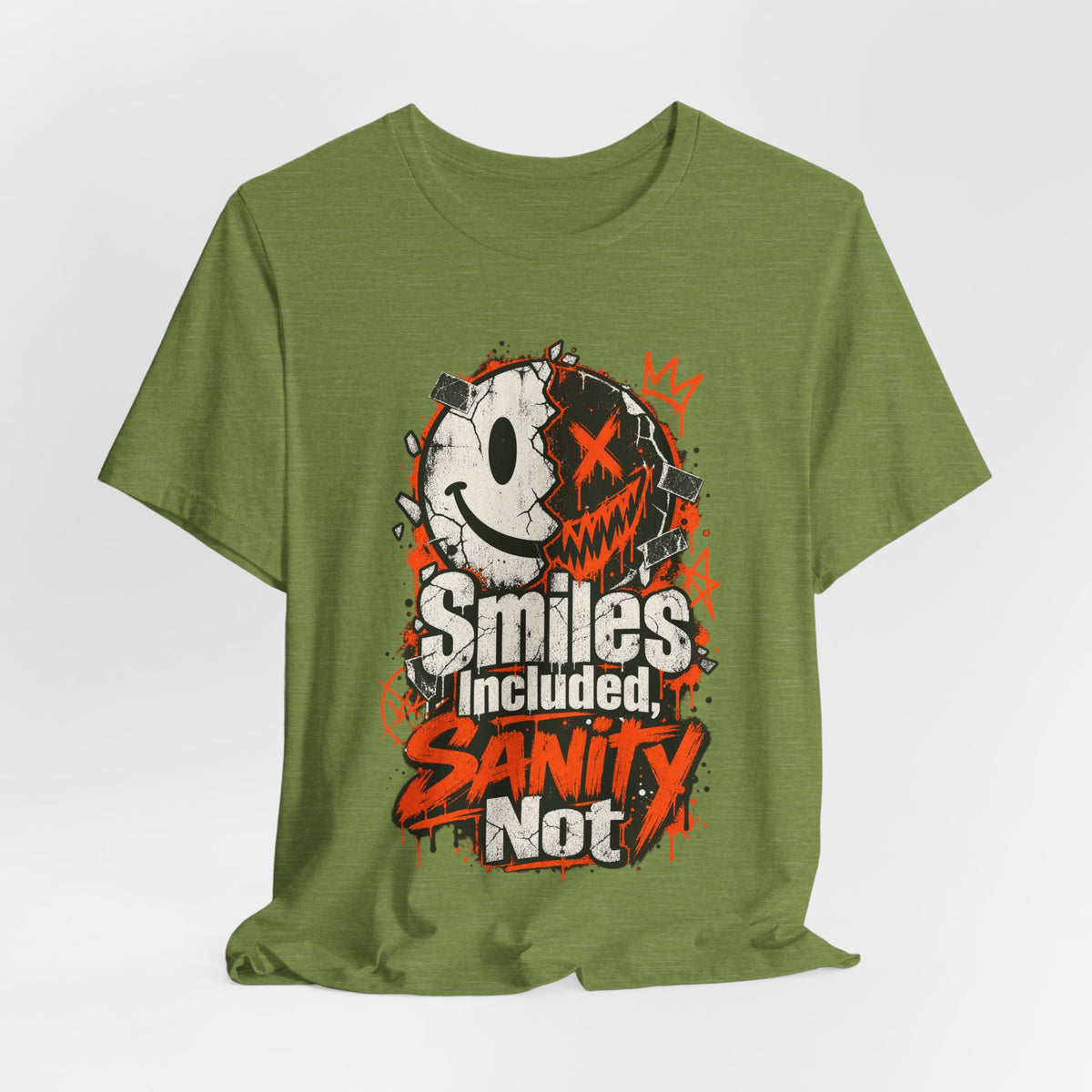Smiles Included, Sanity Not Funny Sarcastic T-Shirt