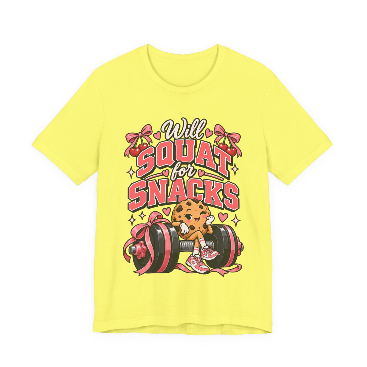 Will Squat for Snacks Funny Fitness T-Shirt