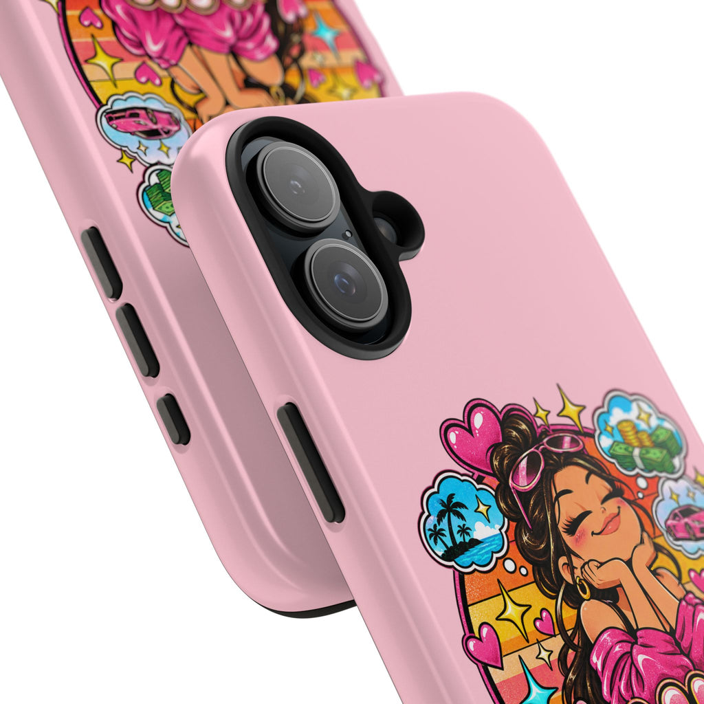 Delulu Is the Solulu Pink Tough Phone Case — Kawaii Cute Protective Case