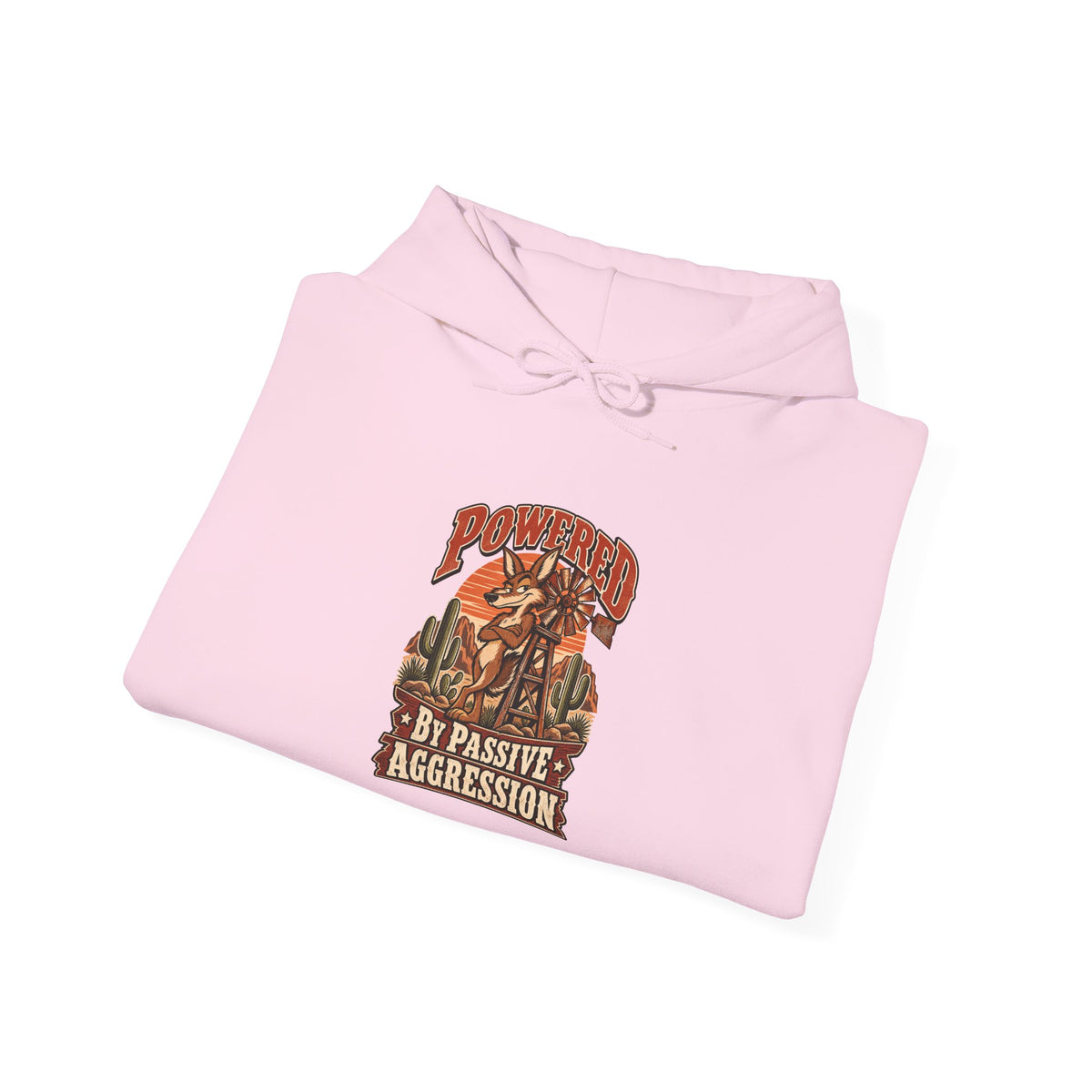 Powered By Passive Aggression Funny Western Ranch Hoodie