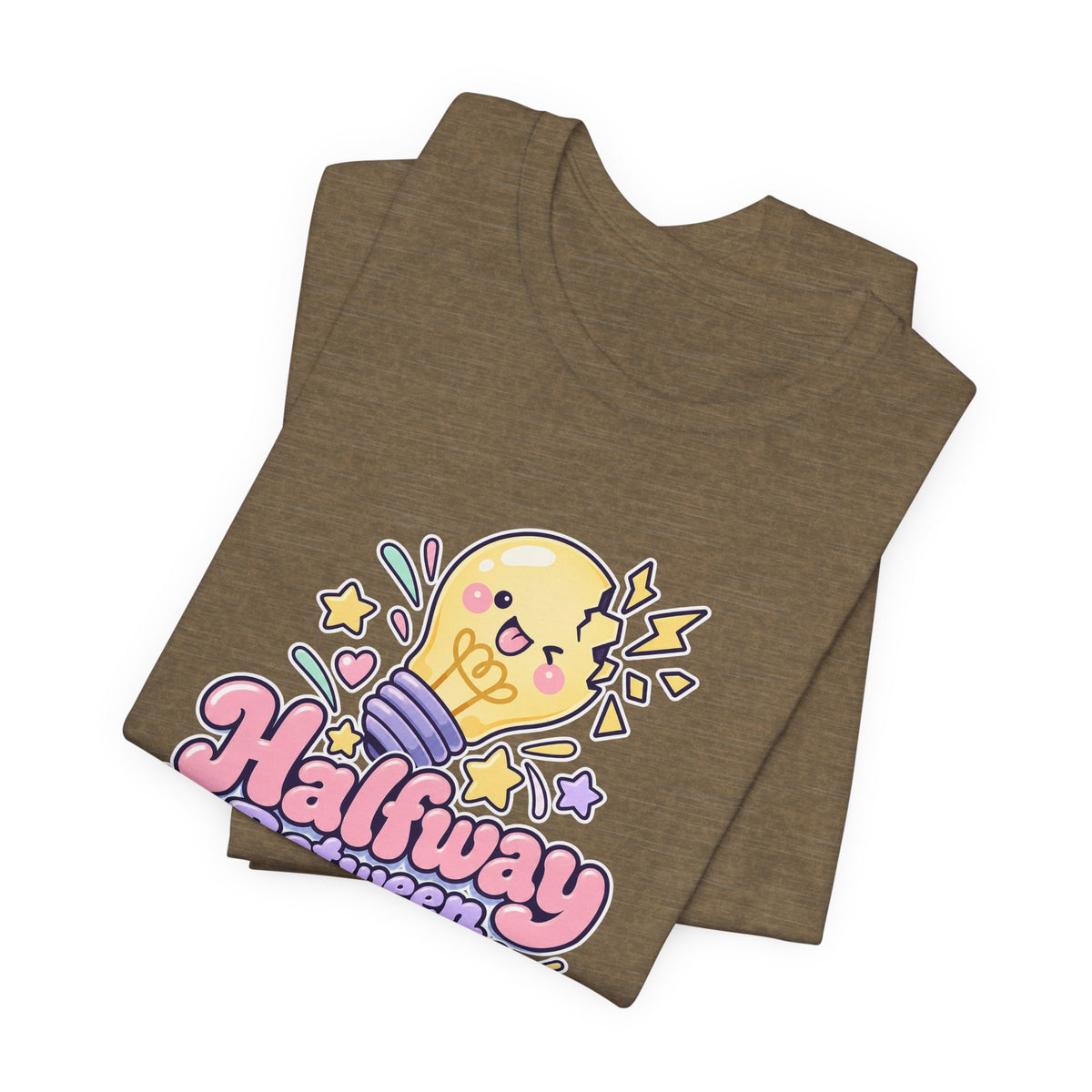 Halfway Between Genius and Disaster Funny Creative T-Shirt
