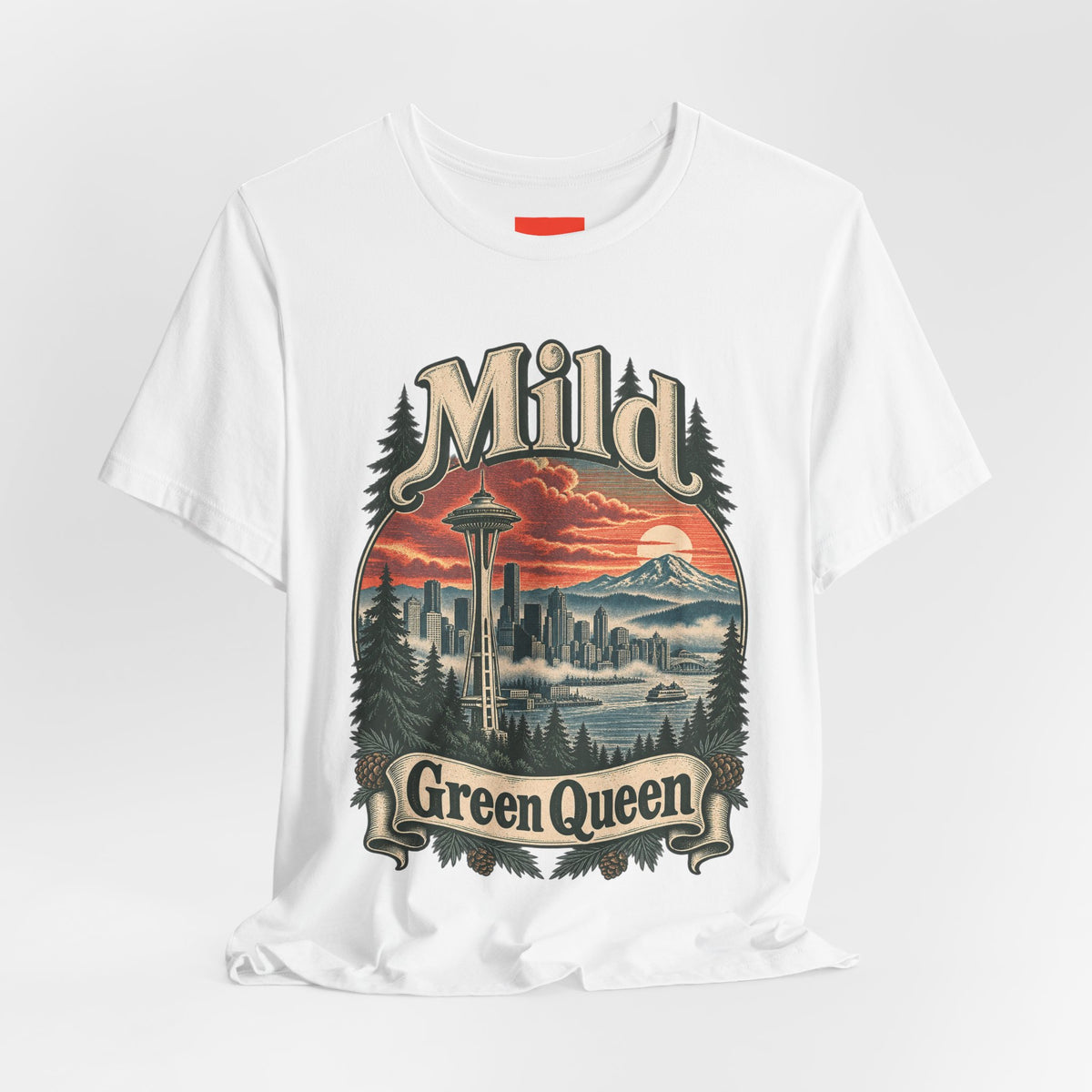 Mild Green Queen Funny Sarcastic Retro T-Shirt