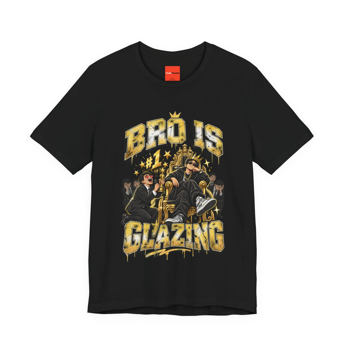 BRO IS GLAZING Funny Streetwear T-Shirt