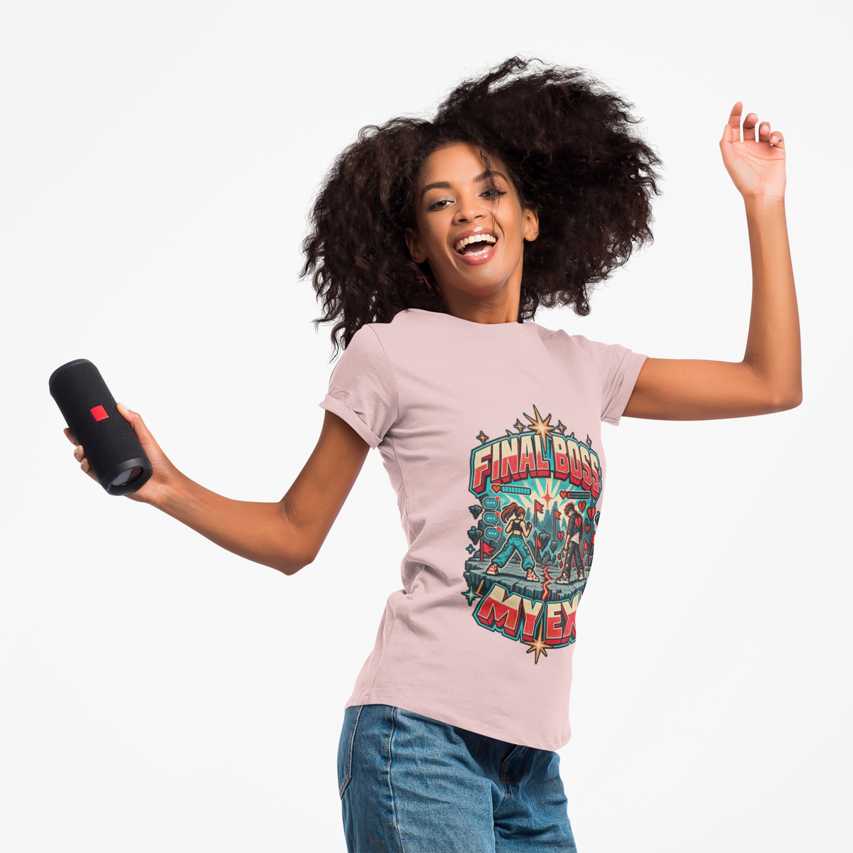 FINAL BOSS: MY EX Funny Retro Vintage T-Shirt