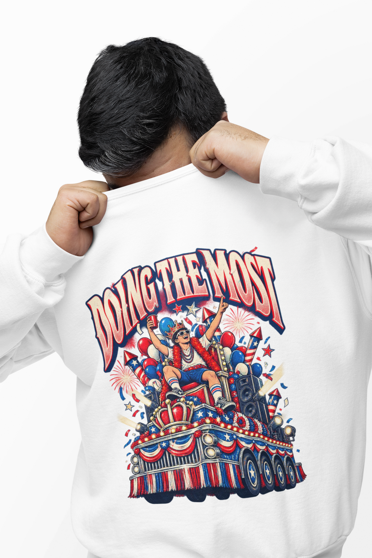 DOING THE MOST Funny Retro Vintage Sweatshirt