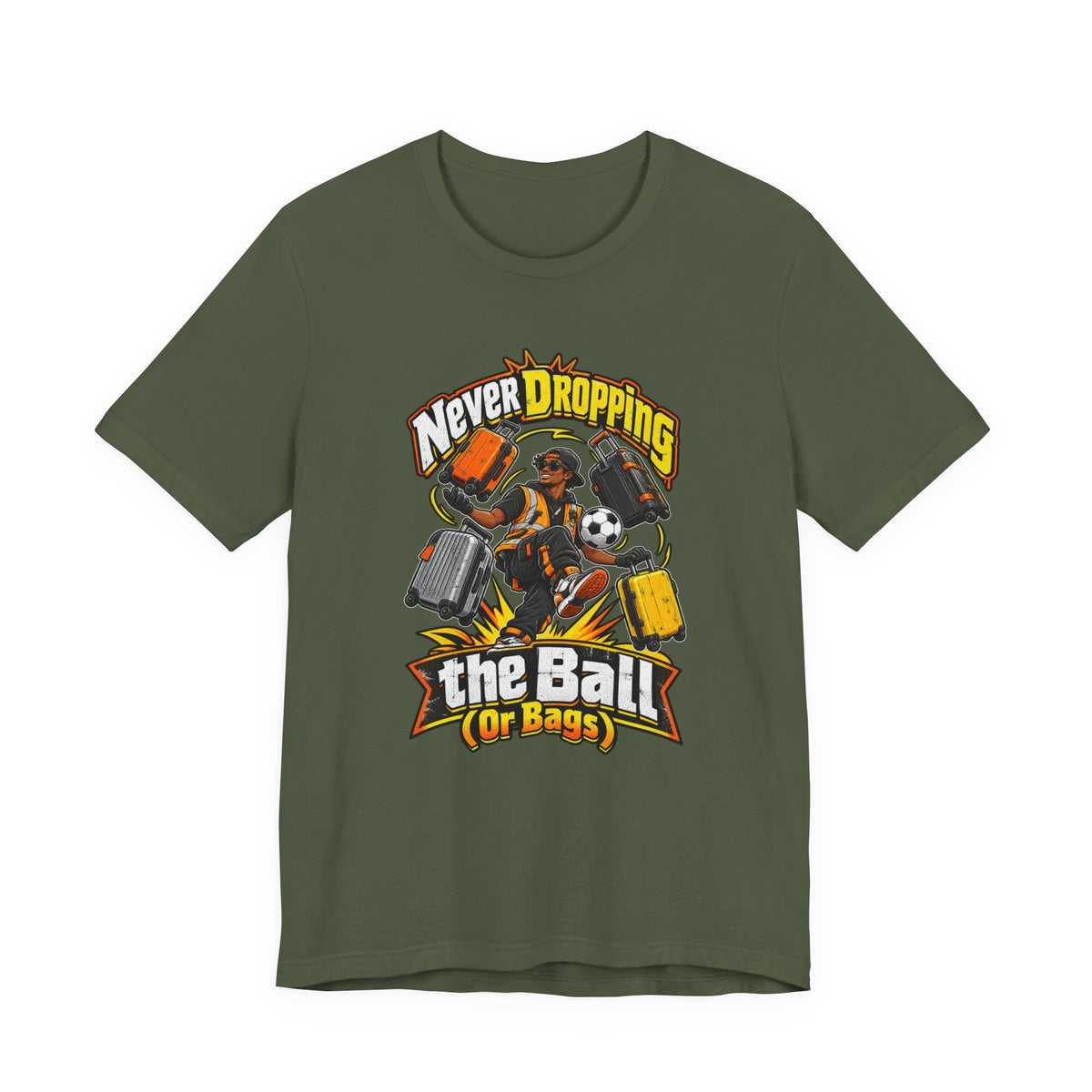 Never Dropping the Ball (Or Bags) Funny Baggage Handler T-Shirt