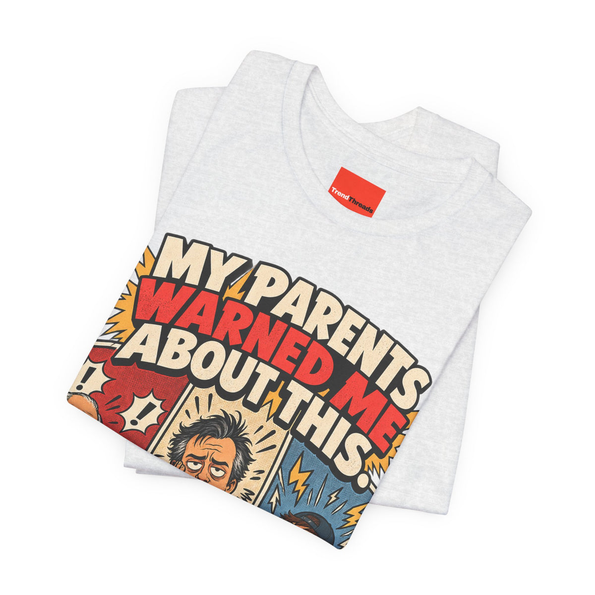MY PARENTS WARNED ME ABOUT THIS. Funny Retro Vintage T-Shirt