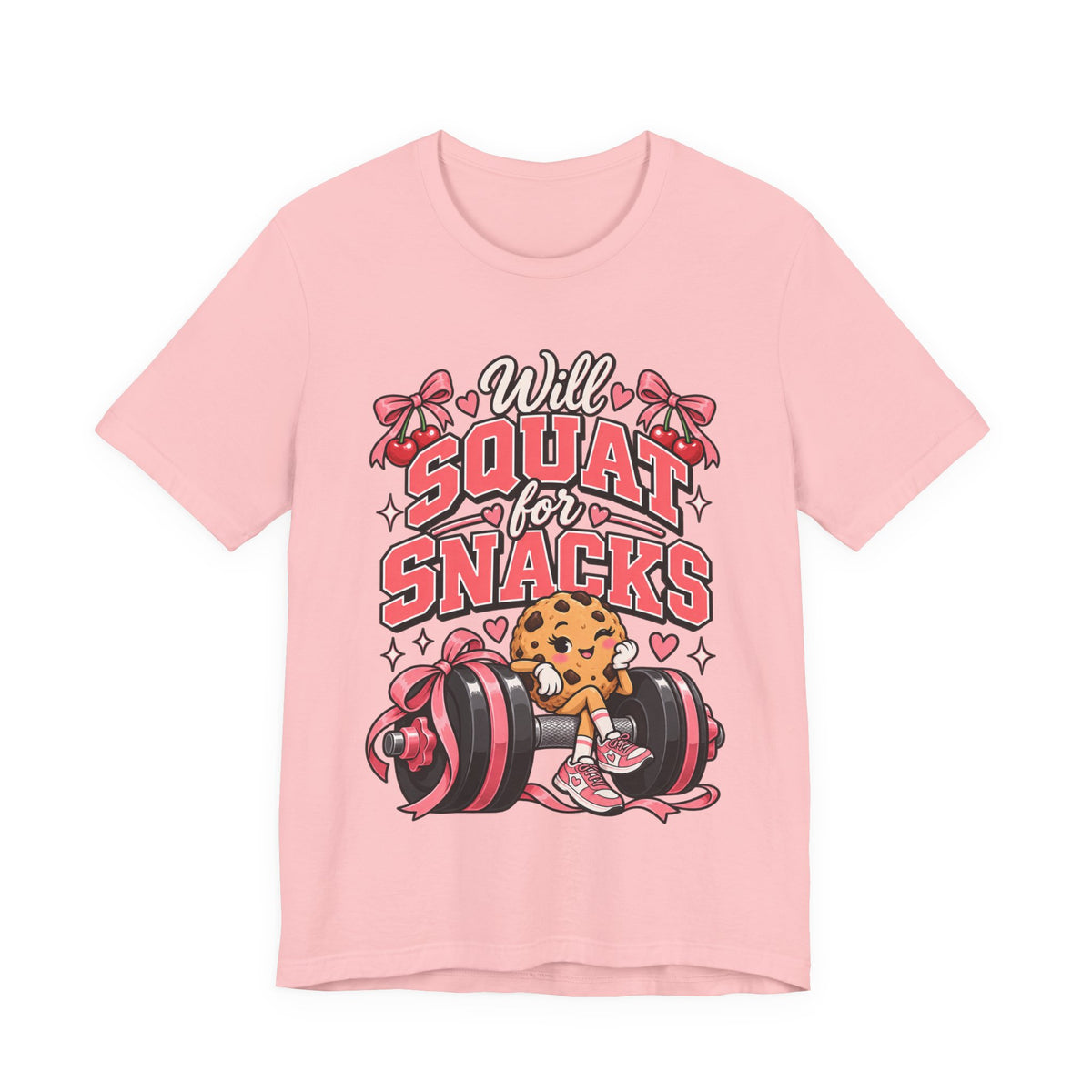 Will Squat for Snacks Funny Fitness T-Shirt
