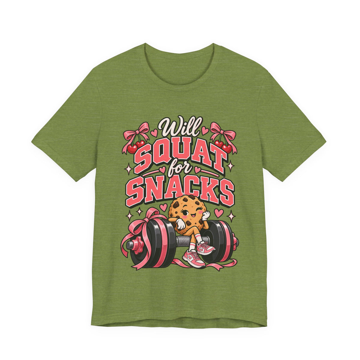 Will Squat for Snacks Funny Fitness T-Shirt