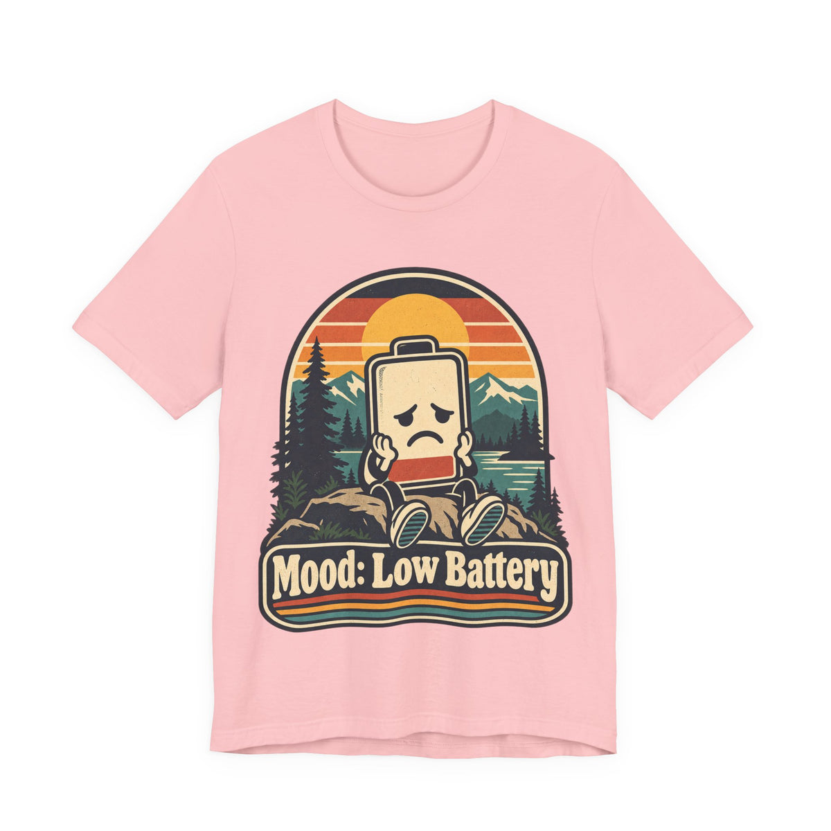 Mood: Low Battery Funny Tech T-Shirt