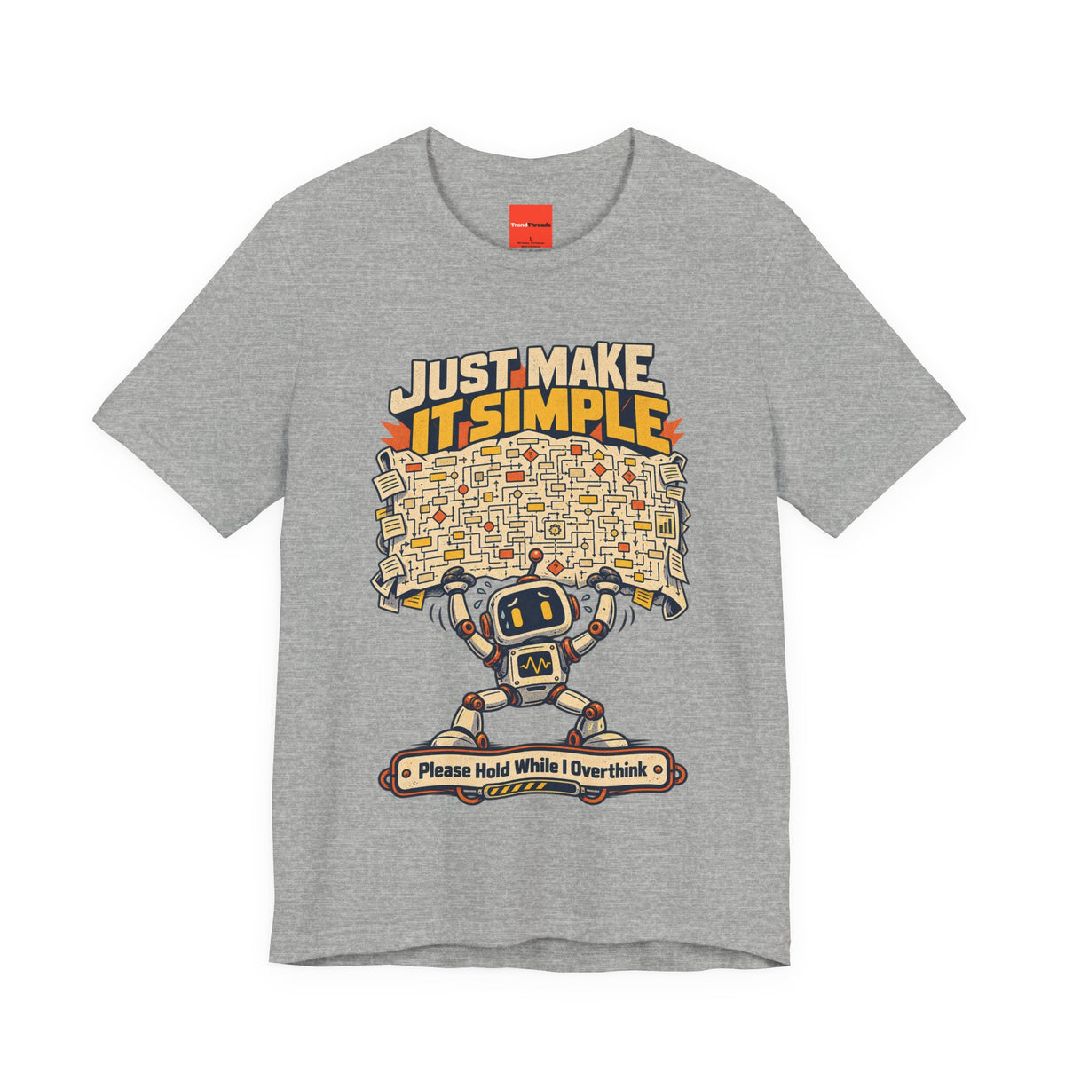 Please Hold While I Overthink Funny Programmer T-Shirt