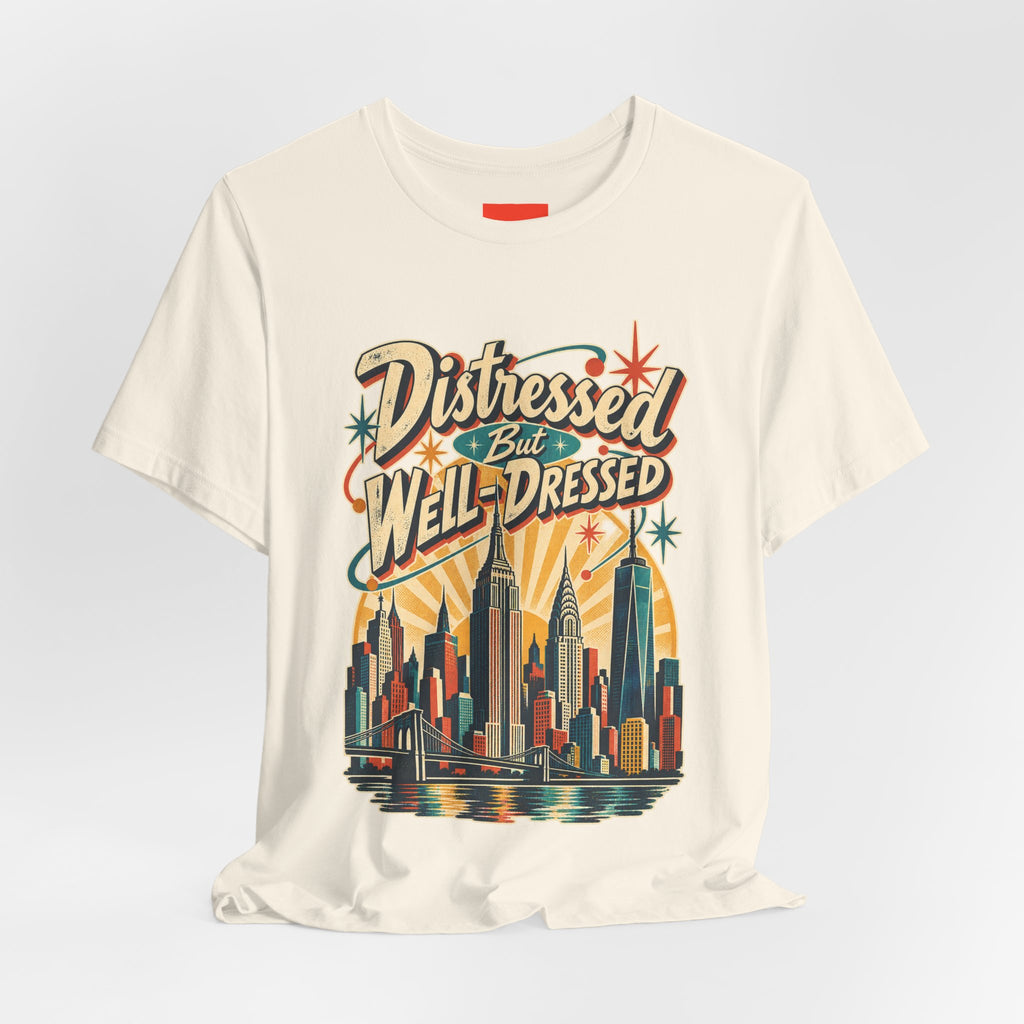 Distressed But Well-Dressed Funny Fashion T-Shirt