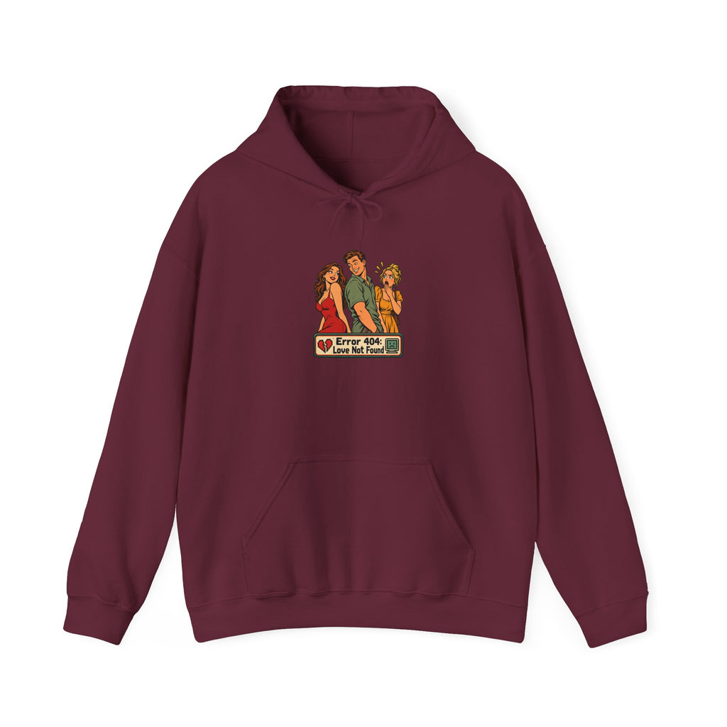 Error 404: Love Not Found Funny Programmer Hoodie