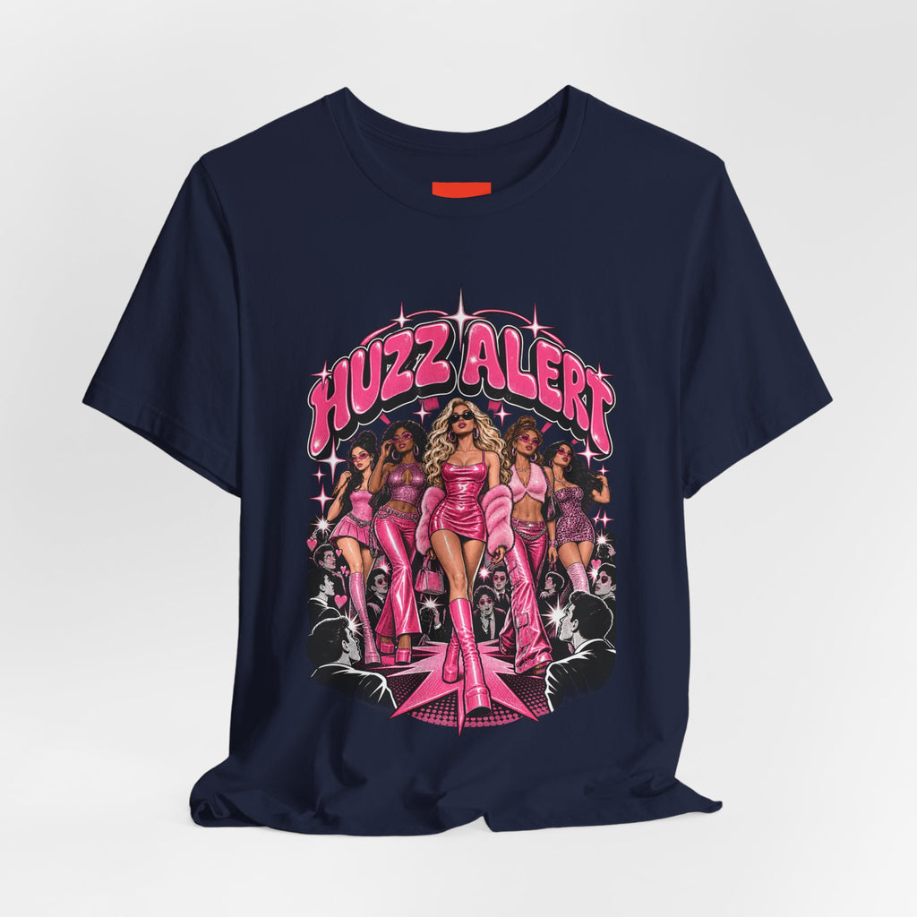 HUZZ ALERT Funny General Distressed Print T-Shirt