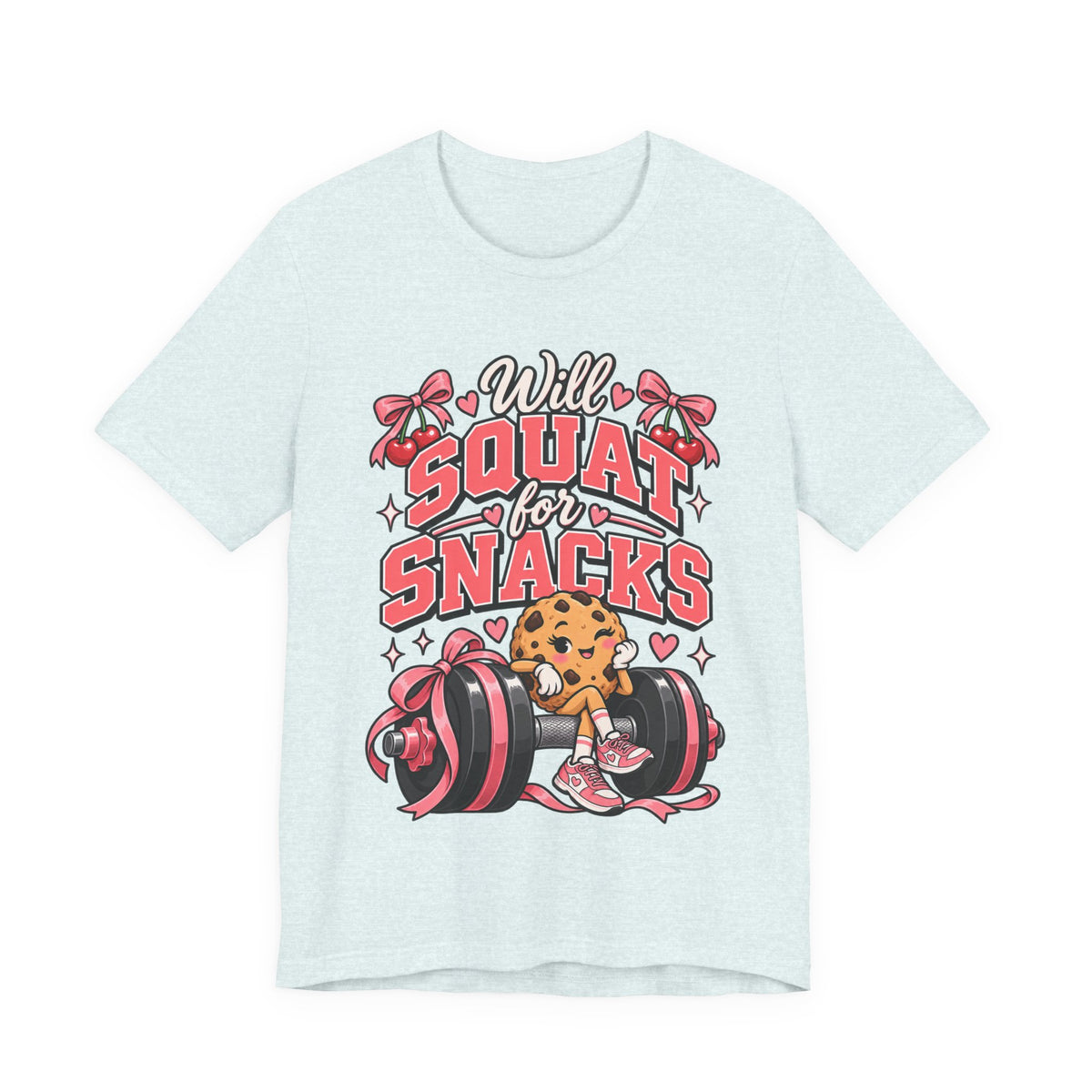 Will Squat for Snacks Funny Fitness T-Shirt