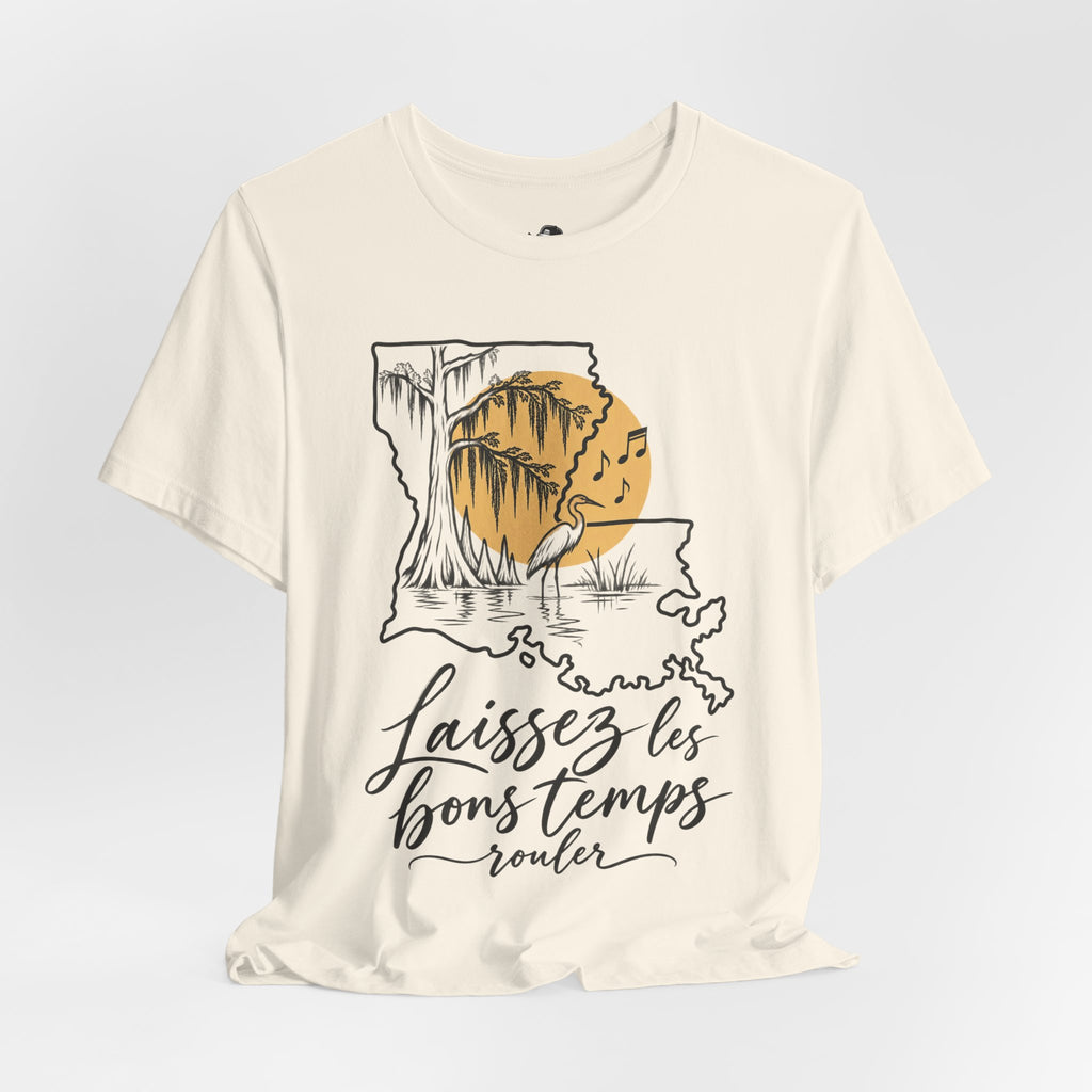 Laissez les bons temps rouler Funny Typography T-Shirt