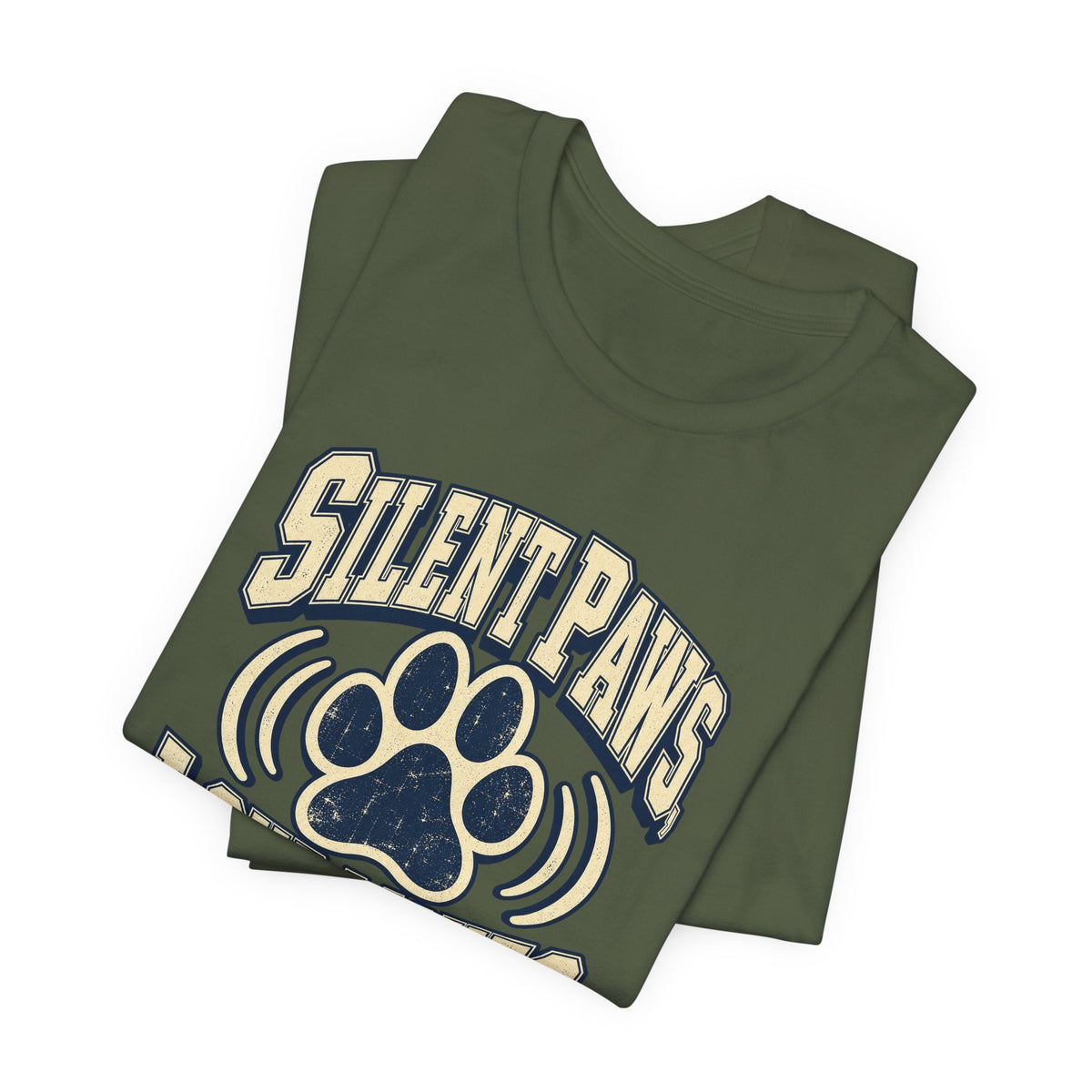 Silent Paws, Loud Moves Funny Cat Lover T-Shirt