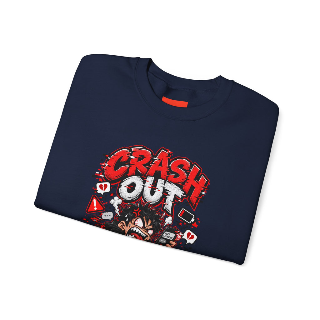 CRASH OUT Funny Streetwear Sweatshirt