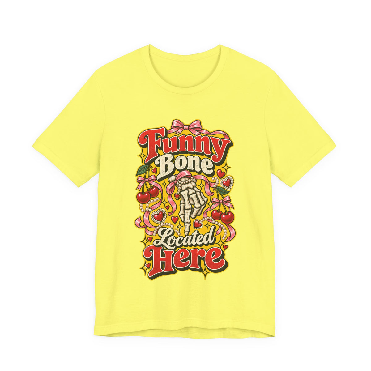 Funny Bone Located Here Funny Sarcastic T-Shirt
