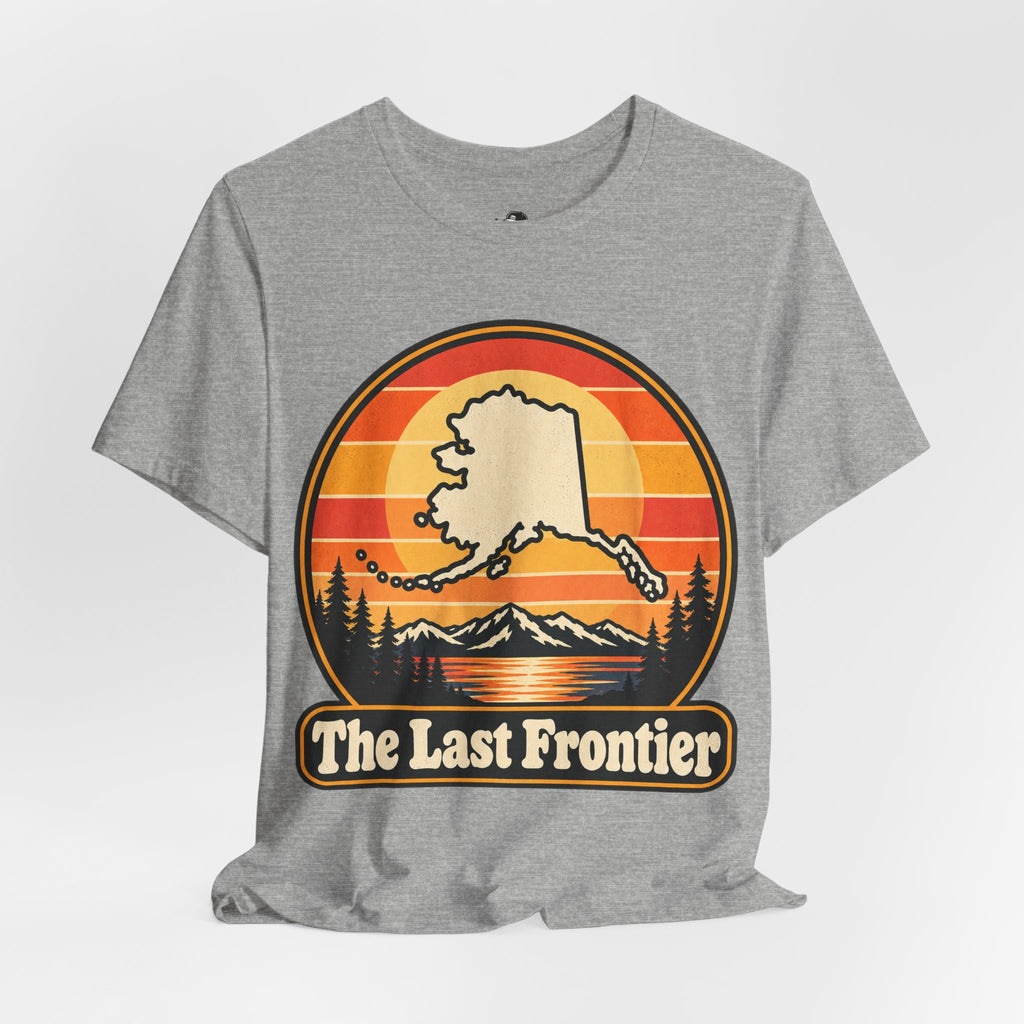 The Last Frontier Funny Minimalist Typography T-Shirt