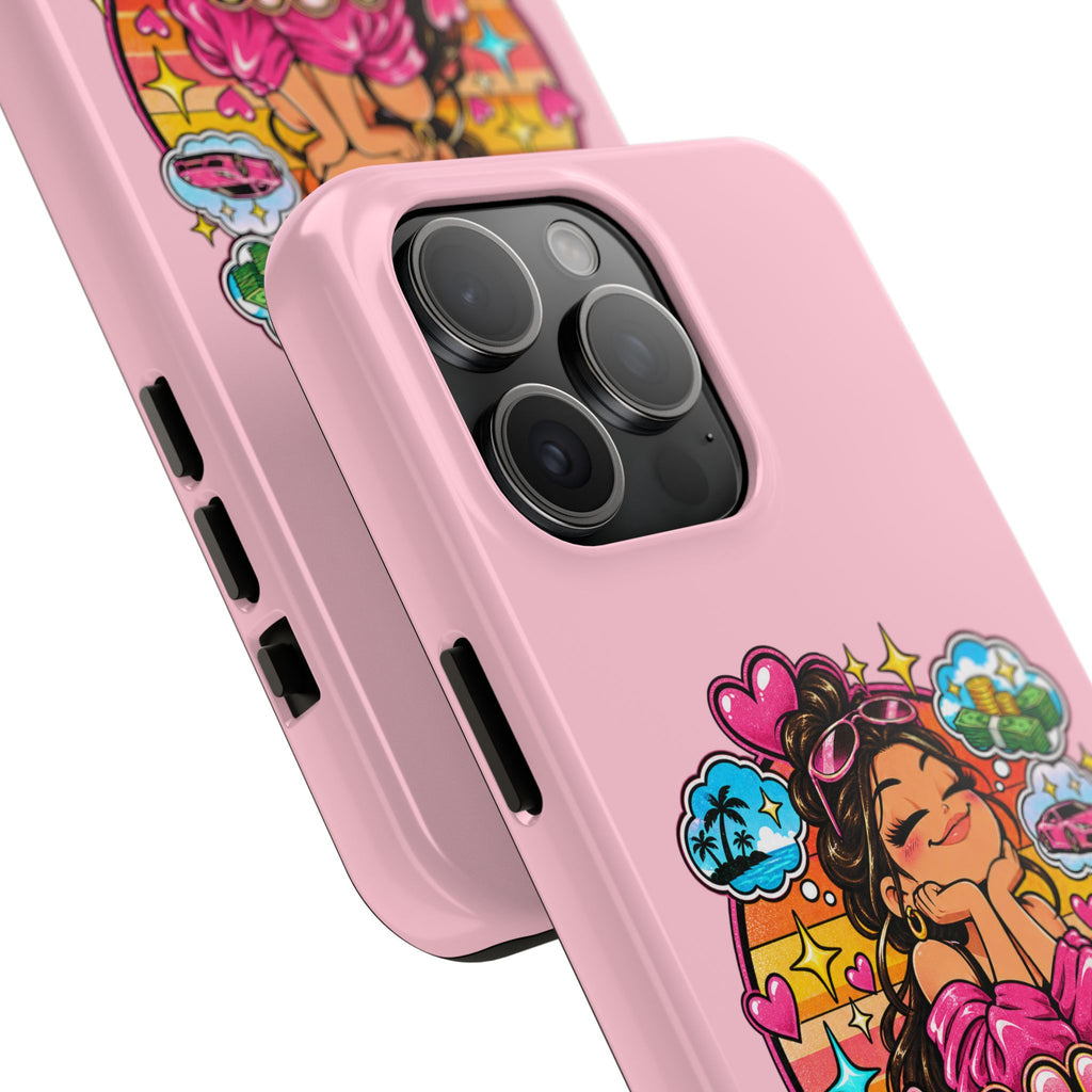 Delulu Is the Solulu Pink Tough Phone Case — Kawaii Cute Protective Case