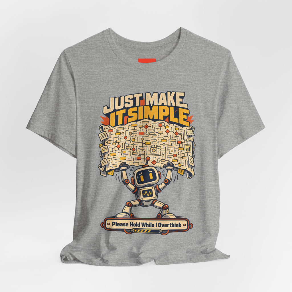 Please Hold While I Overthink Funny Programmer T-Shirt