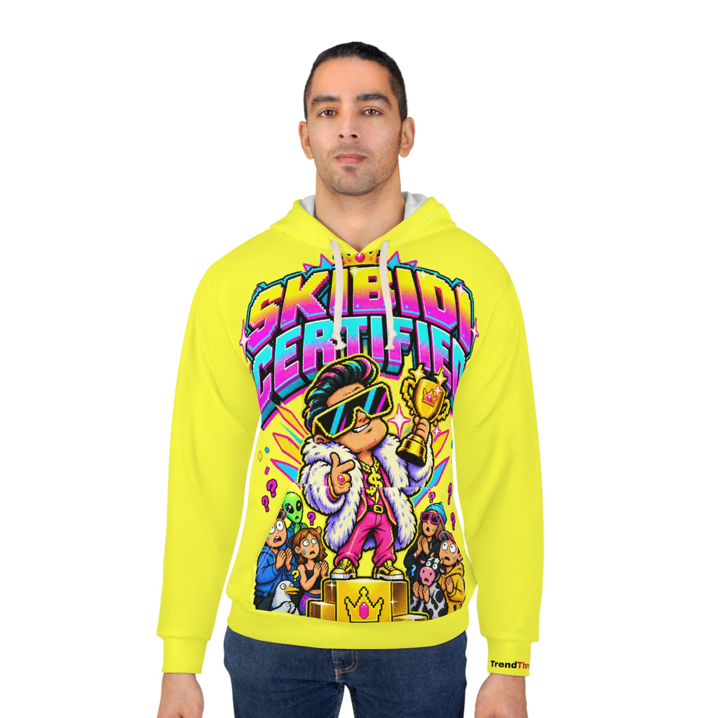 Skibidi Certified Hoodie — Neon Graphic Pullover