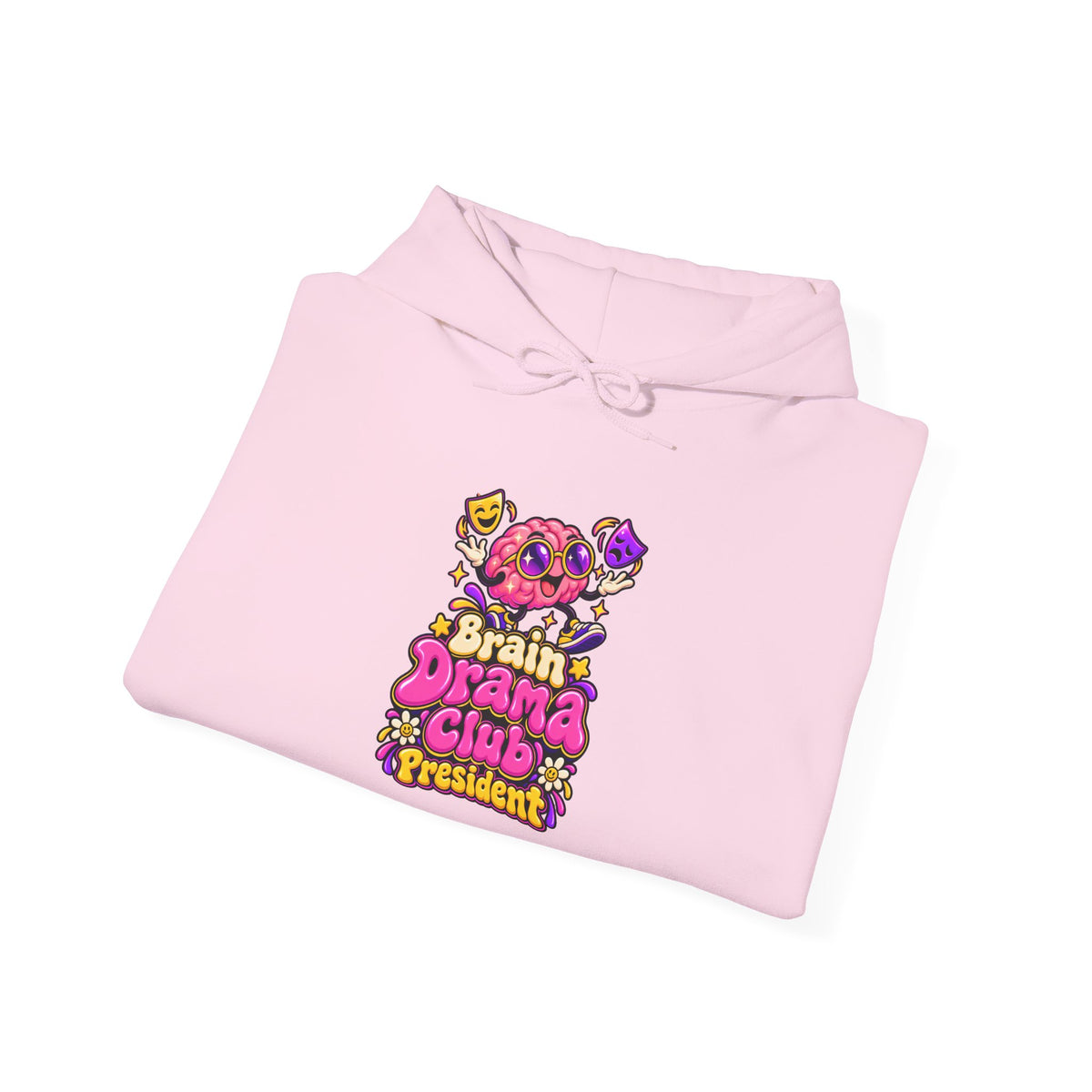 Brain Drama Club President Funny Y2K Hoodie