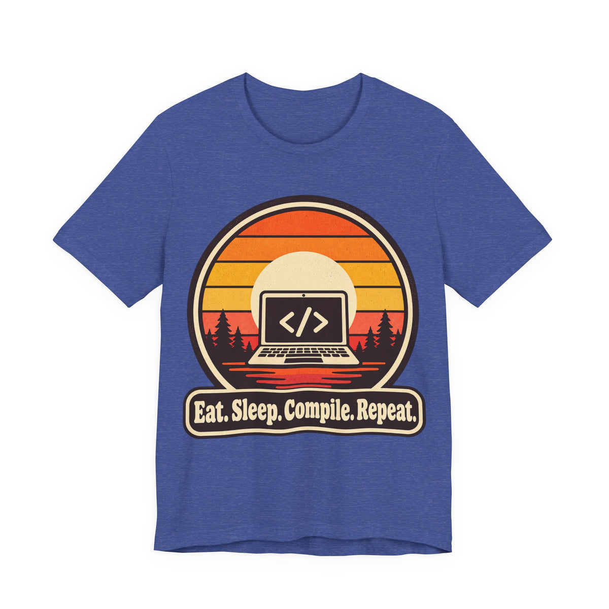 Eat Sleep Compile Repeat Funny Programmer T-Shirt