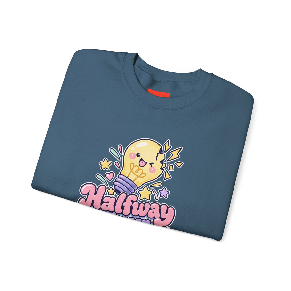 Halfway Between Genius and Disaster Funny Creative Sweatshirt