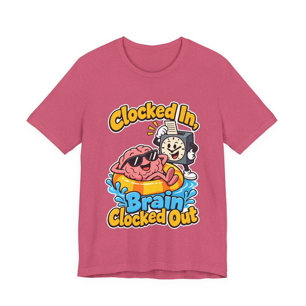 Clocked In, Brain Clocked Out Funny Nurse T-Shirt