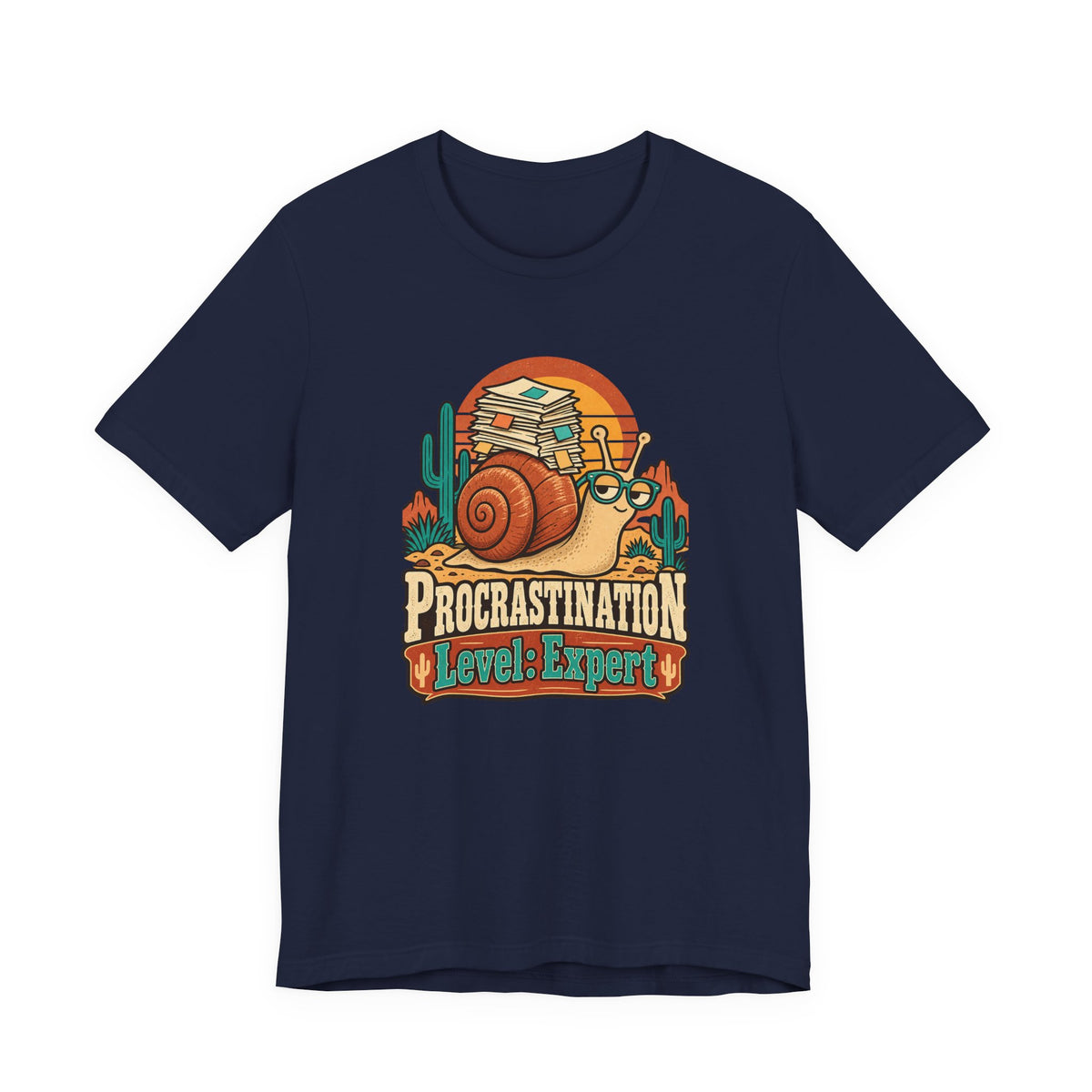 Procrastination Level: Expert Funny Student T-Shirt