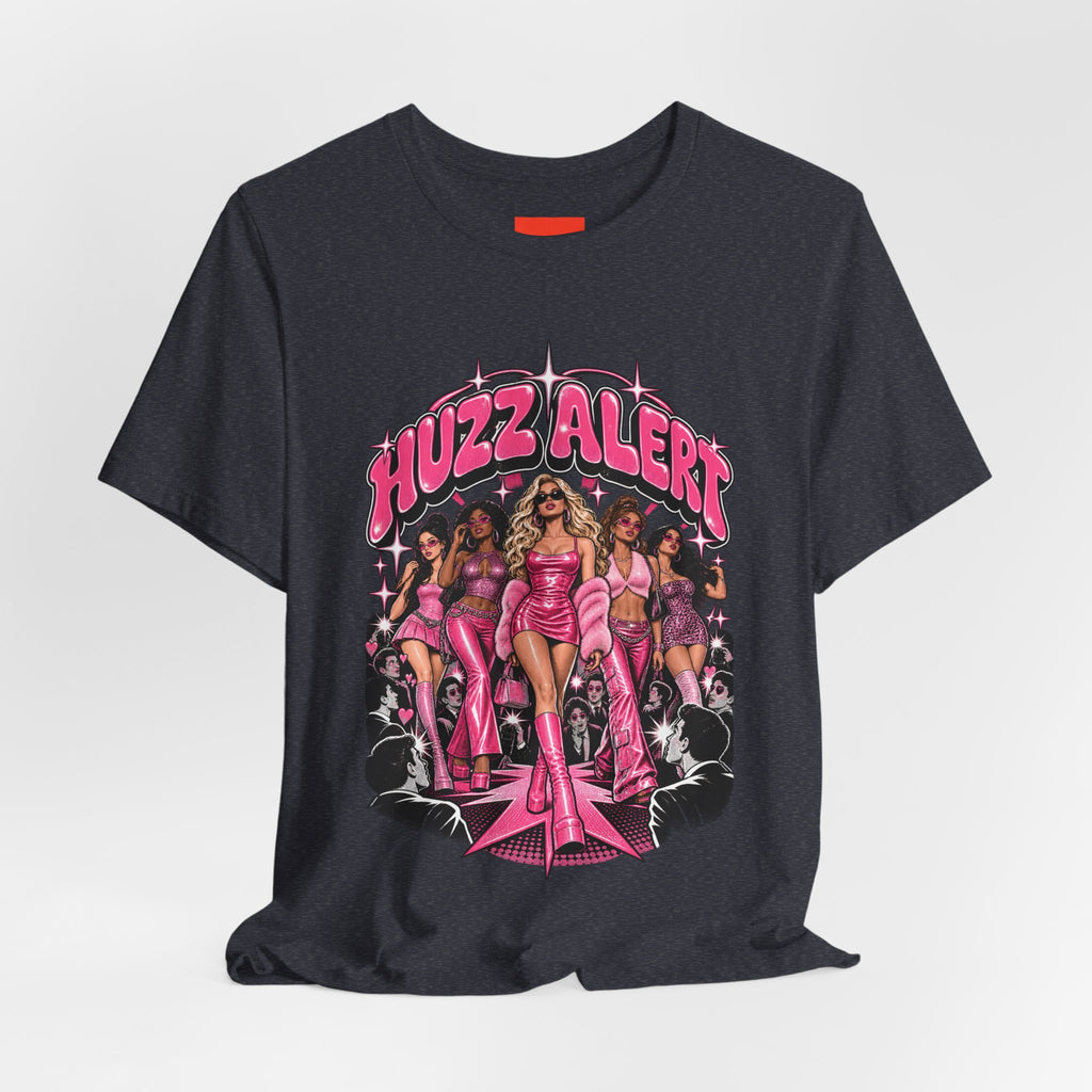 HUZZ ALERT Funny General Distressed Print T-Shirt