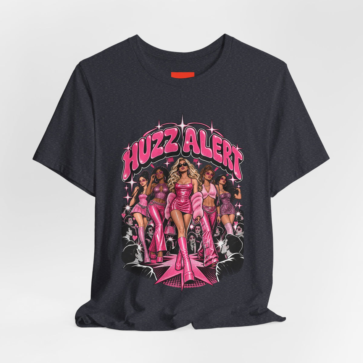 HUZZ ALERT Funny General Distressed Print T-Shirt