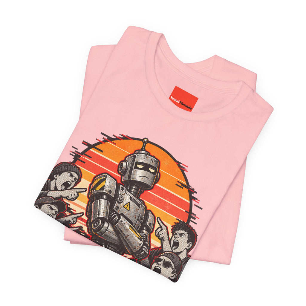 CLANKER Funny General Distressed Print T-Shirt