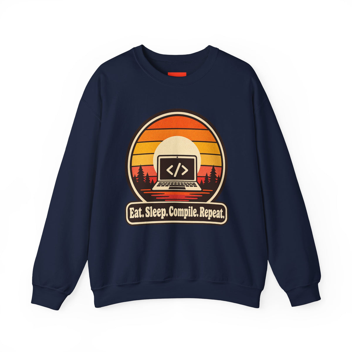 Eat Sleep Compile Repeat Funny Programmer Sweatshirt