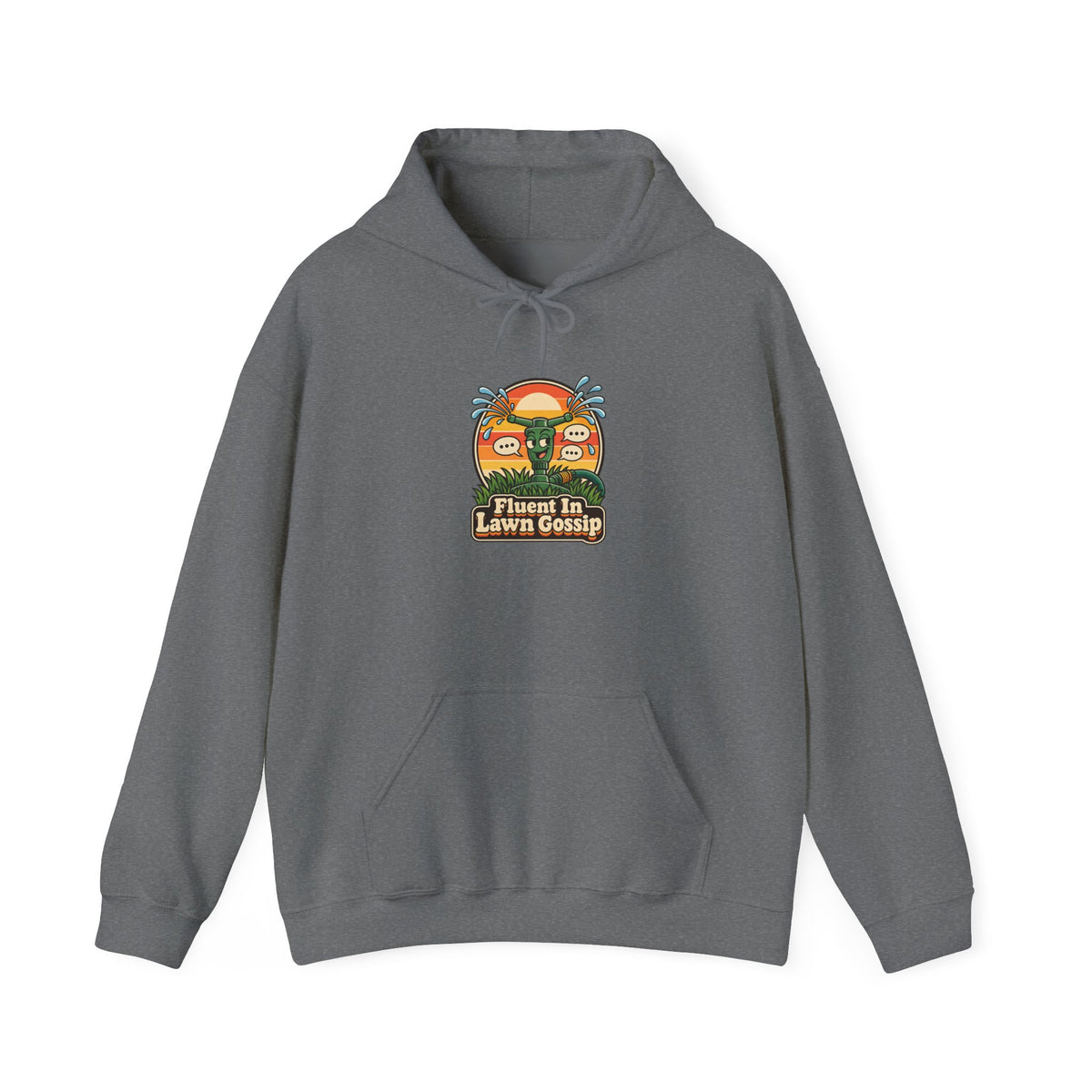 Fluent In Lawn Gossip Funny Gardening Hoodie