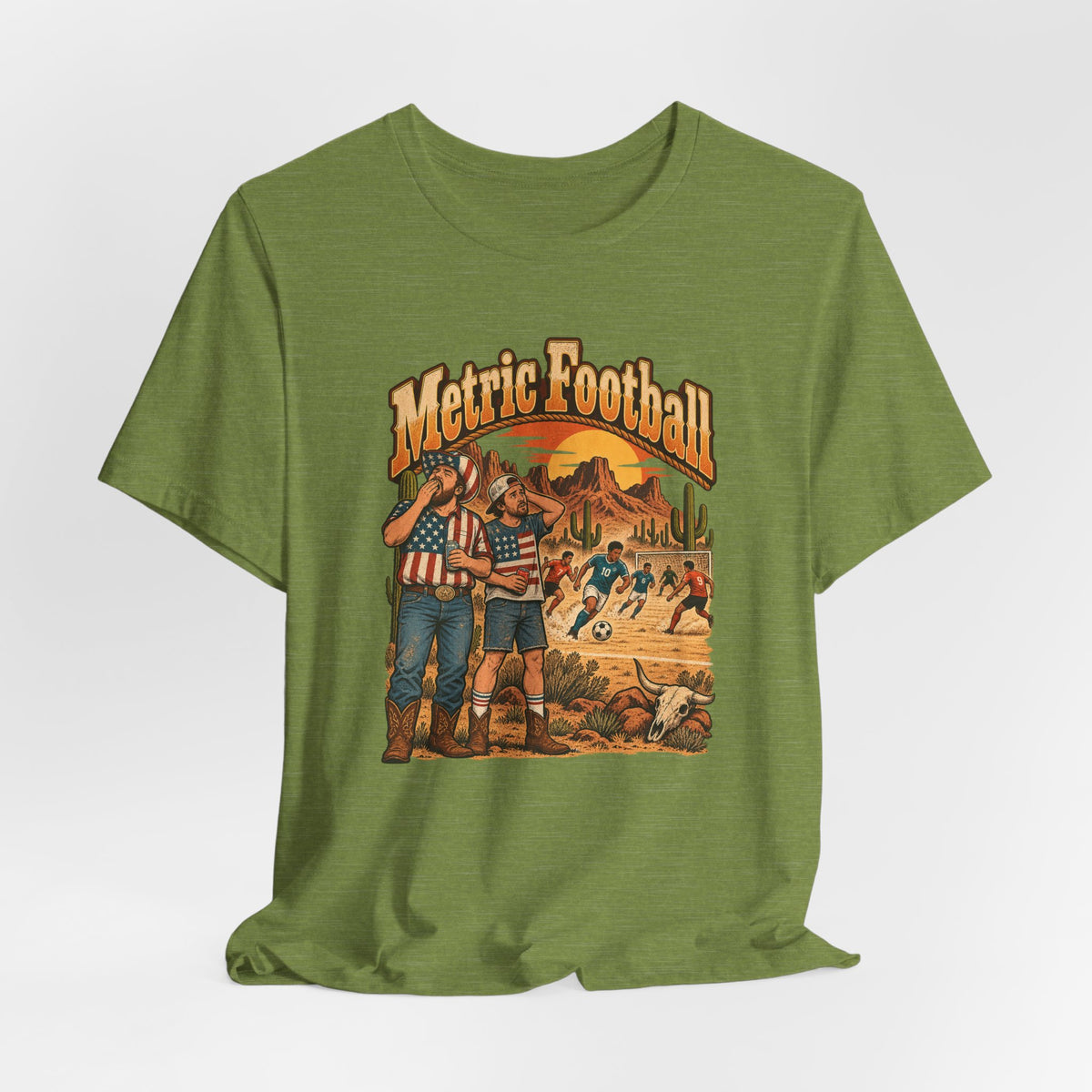 Metric Football Funny Western Ranch T-Shirt