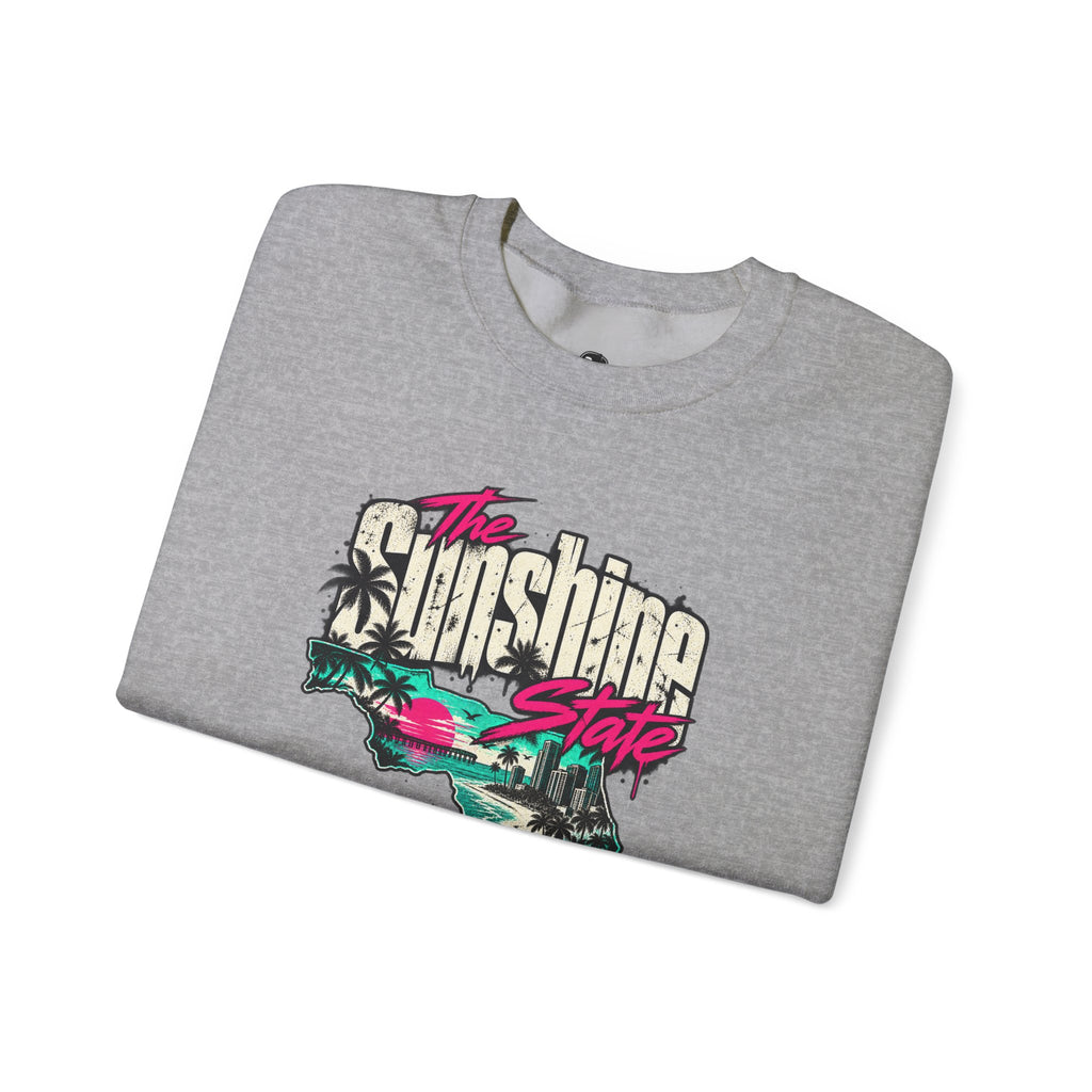 The Sunshine State Funny Minimalist Typography Sweatshirt