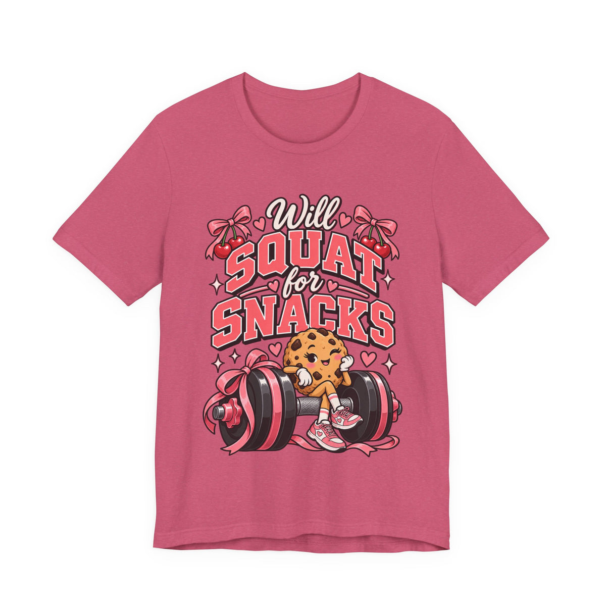 Will Squat for Snacks Funny Fitness T-Shirt
