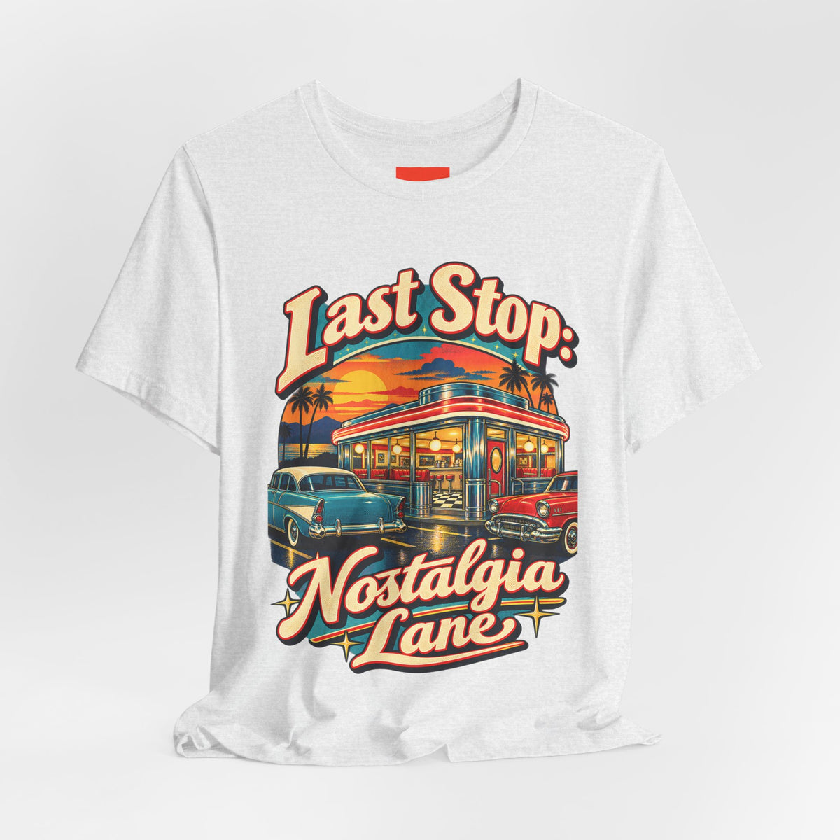 Last Stop: Nostalgia Lane Funny Retro Vintage T-Shirt