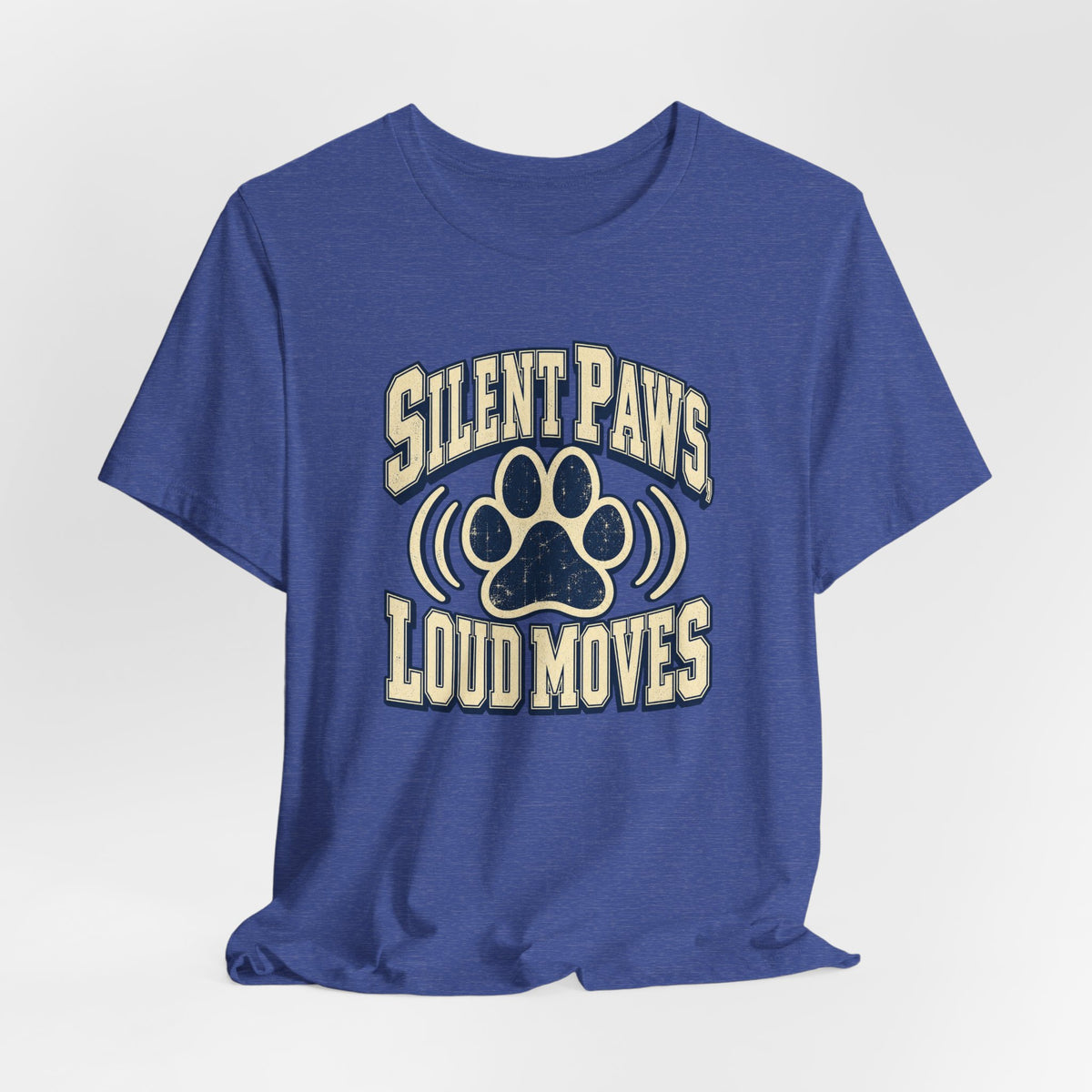 Silent Paws, Loud Moves Funny Cat Lover T-Shirt