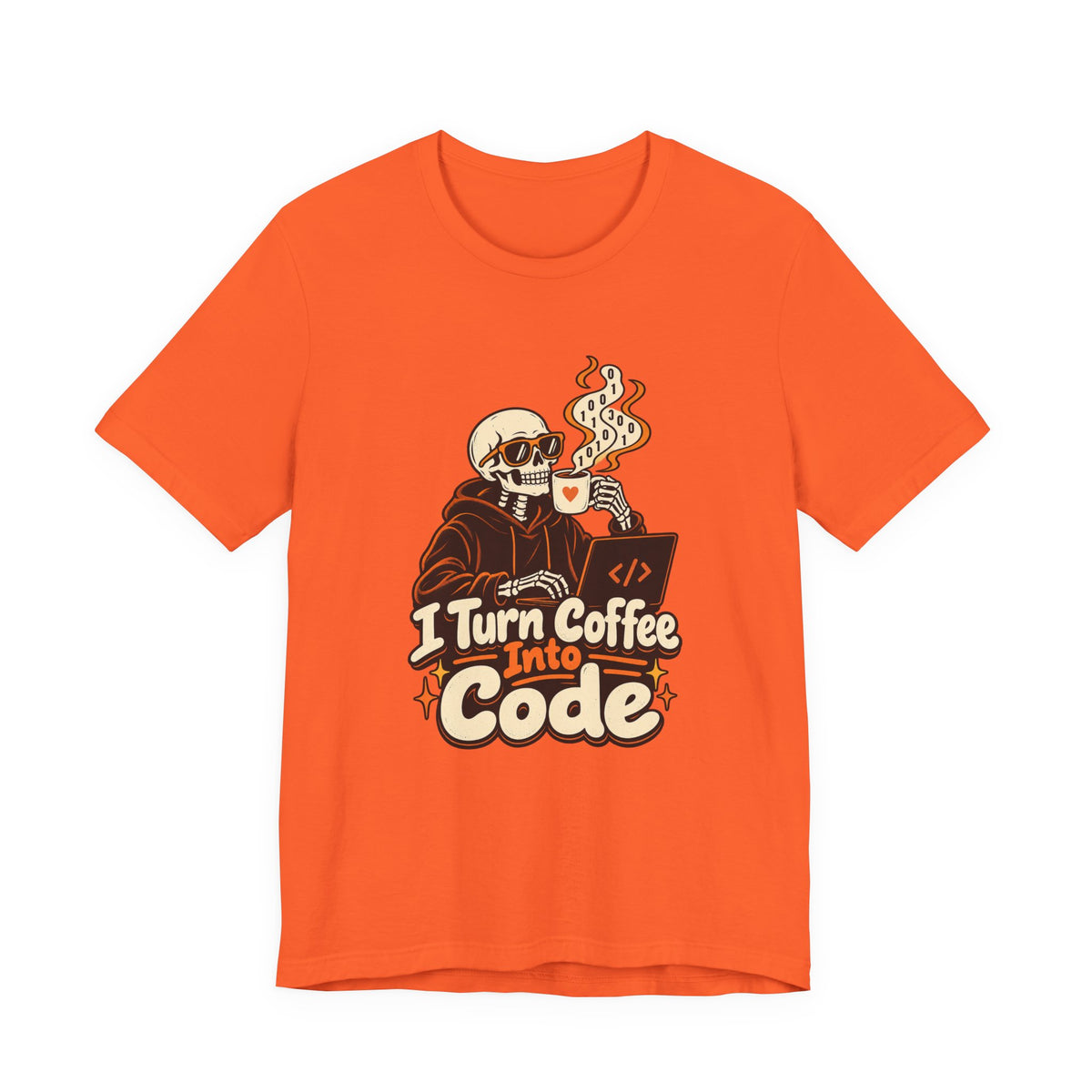 I Turn Coffee Into Code Funny Programmer T-Shirt