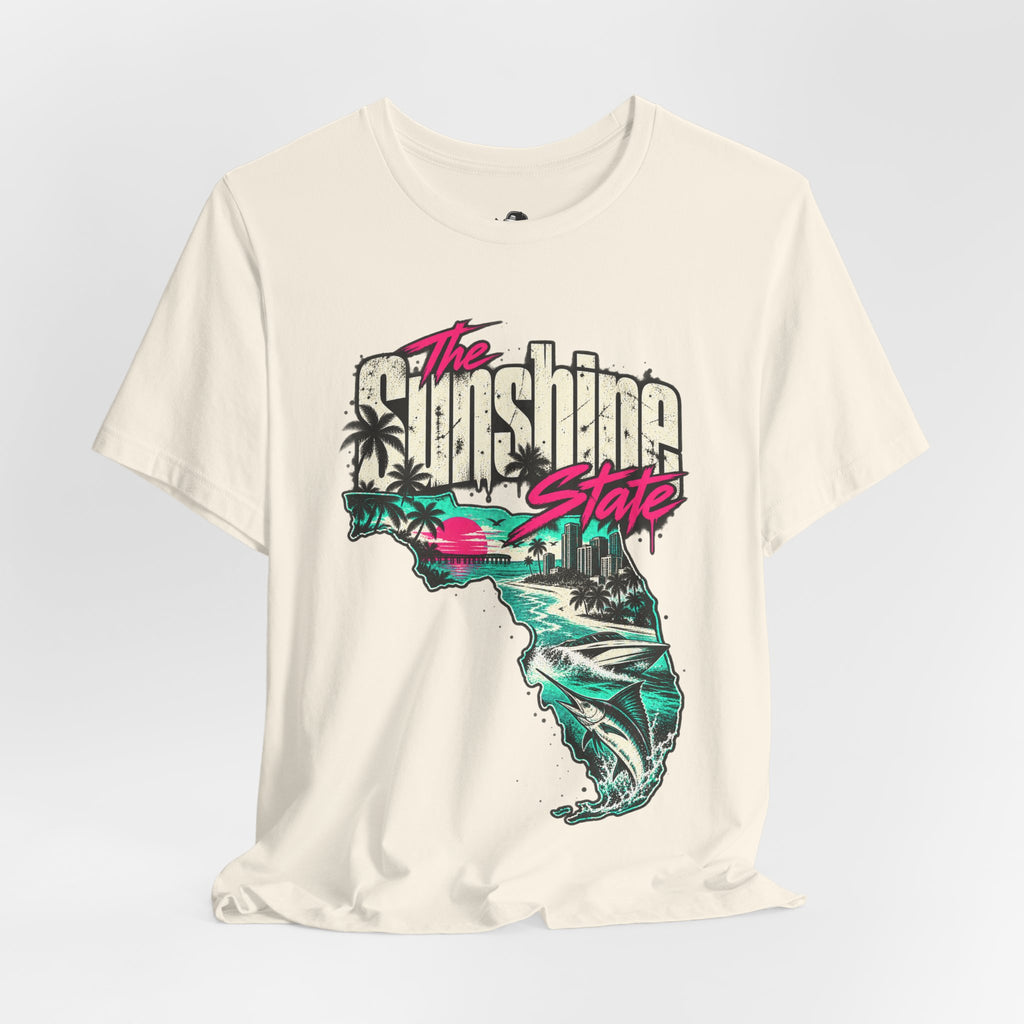 The Sunshine State Funny Minimalist Typography T-Shirt