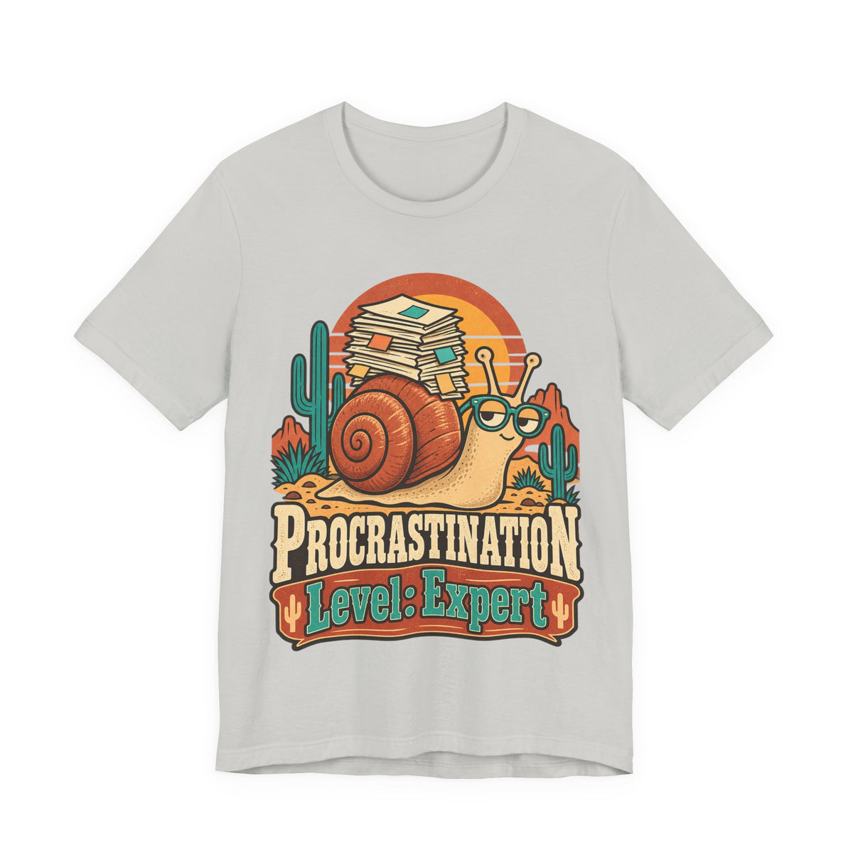 Procrastination Level: Expert Funny Student T-Shirt