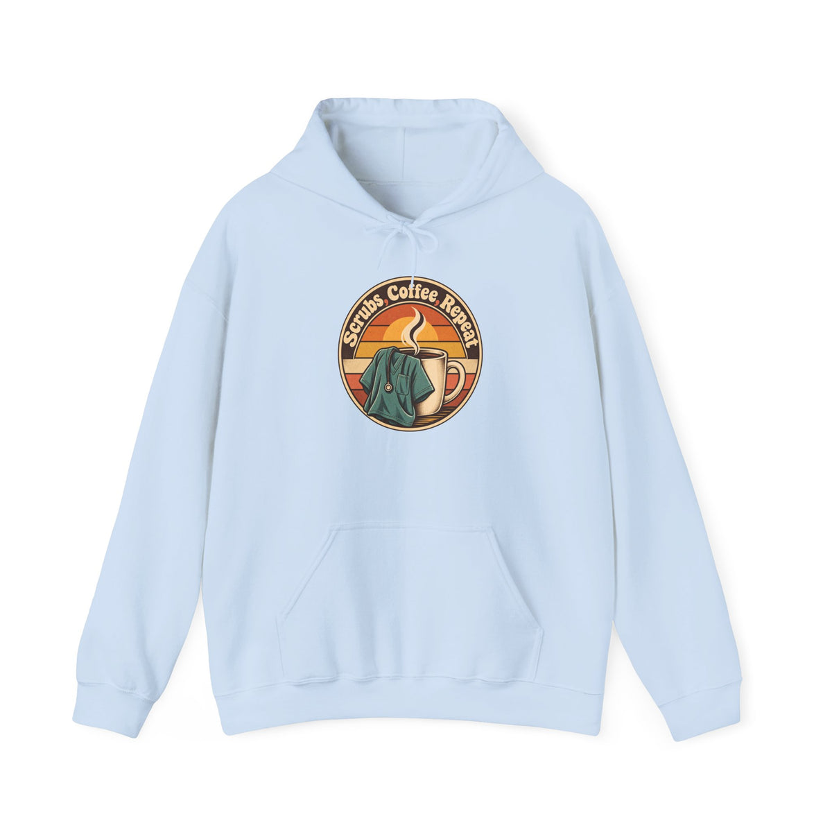 Scrubs, Coffee, Repeat Funny Nurse Hoodie