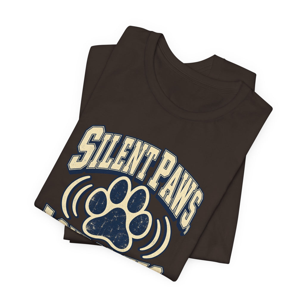 Silent Paws, Loud Moves Funny Cat Lover T-Shirt